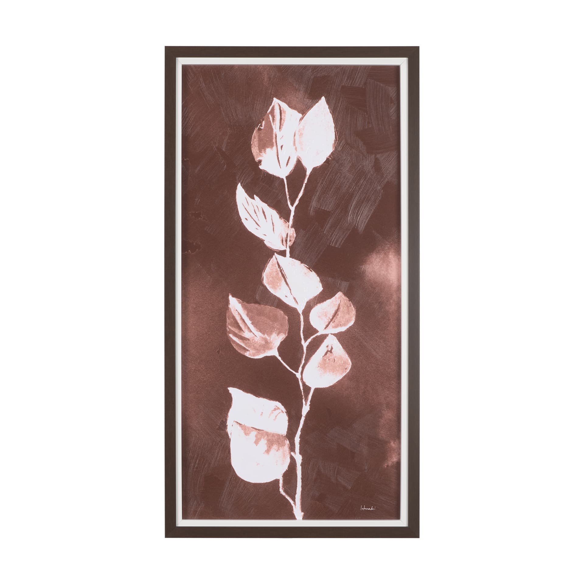 Sienna Silhouette I by Mercana Studio a Hand Embellished Textured Framed Art Print — product photograph