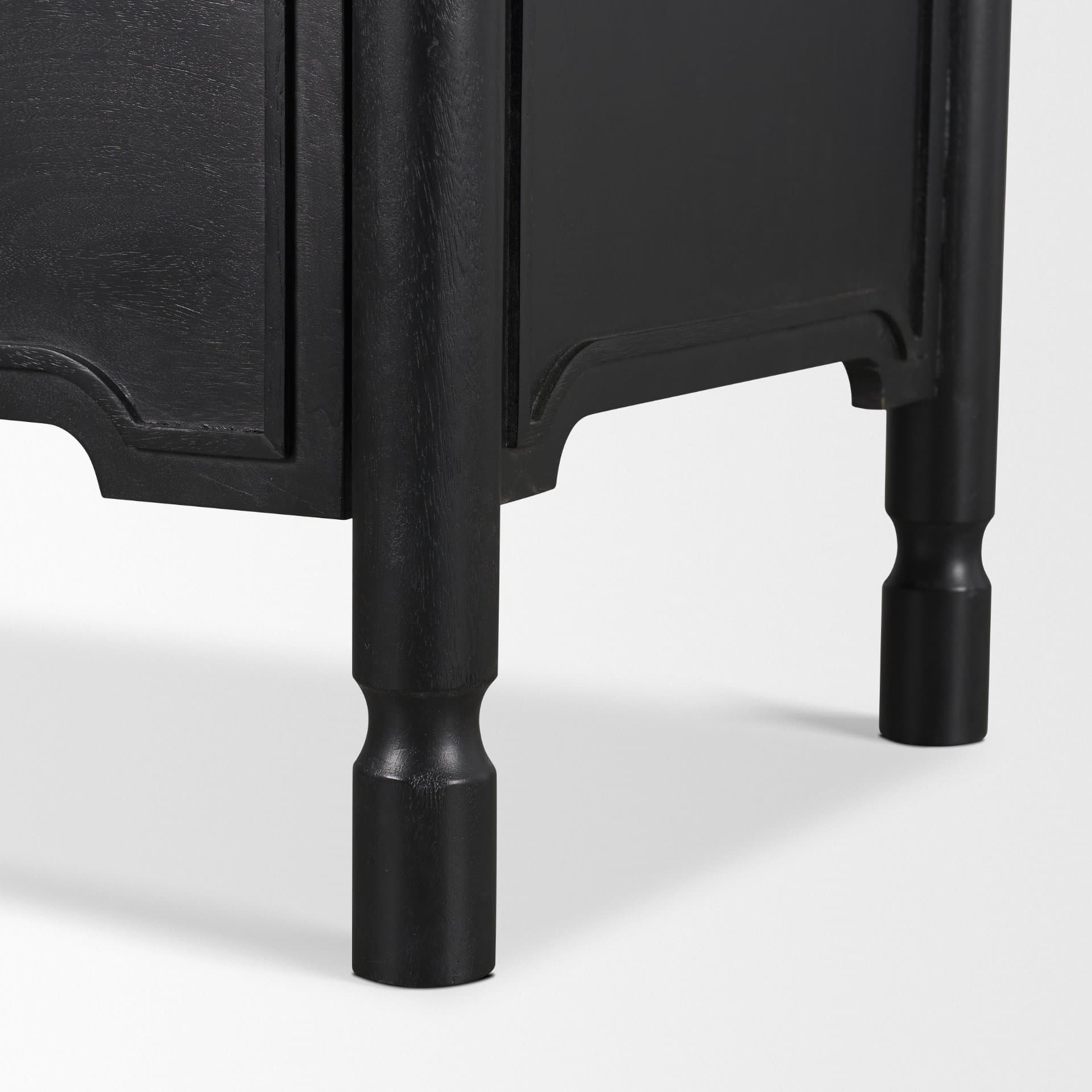 Phil Black Wood 2 Drawer Accent Cabinet — product photograph