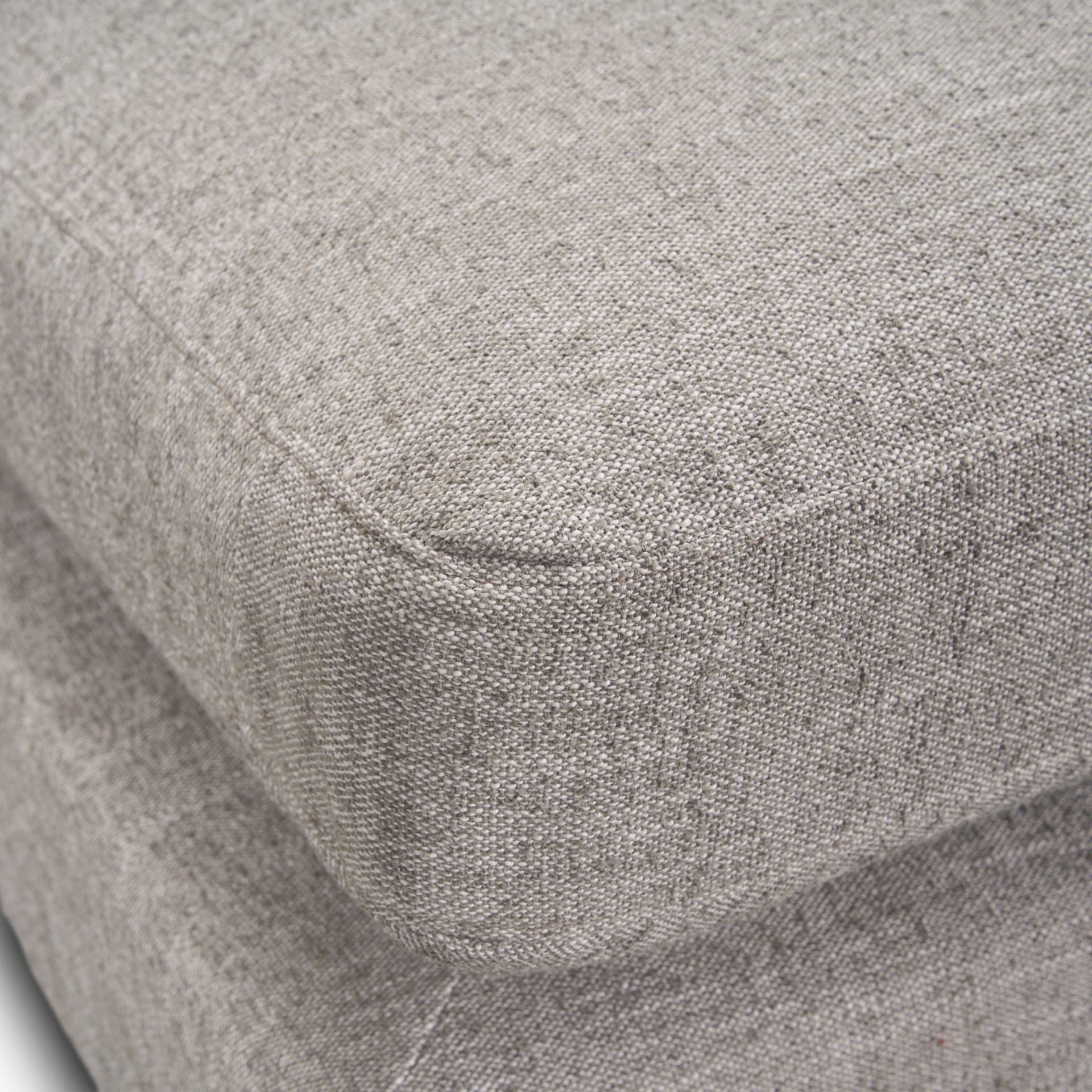 Halston Large Ottoman Light Gray Performance Fabric — product photograph