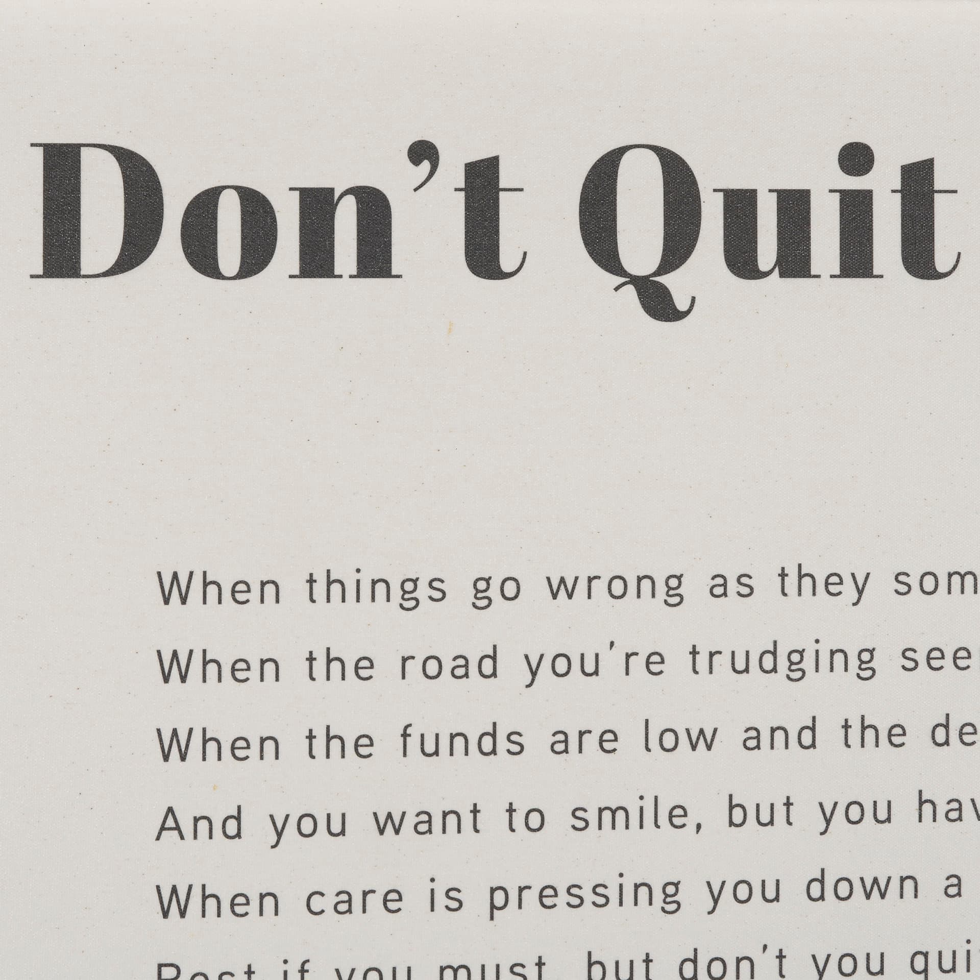 Don't Quit by Mercana Studio a Hand Embellished Framed Art Print Matted under Glass — product photograph