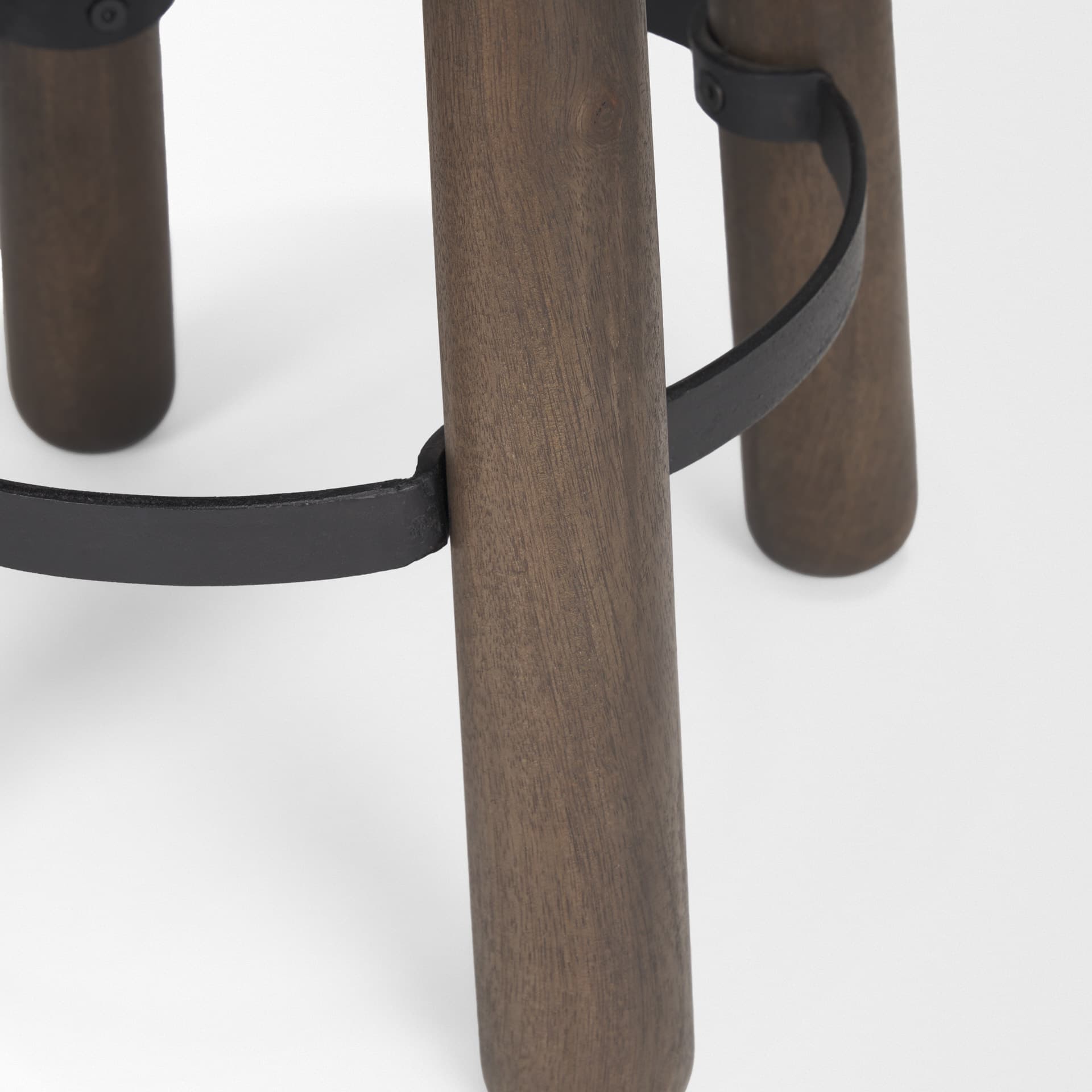 Weldon Backless 26in Seat Counter Stool | Dark Brown Wood w/ Metal — product photograph