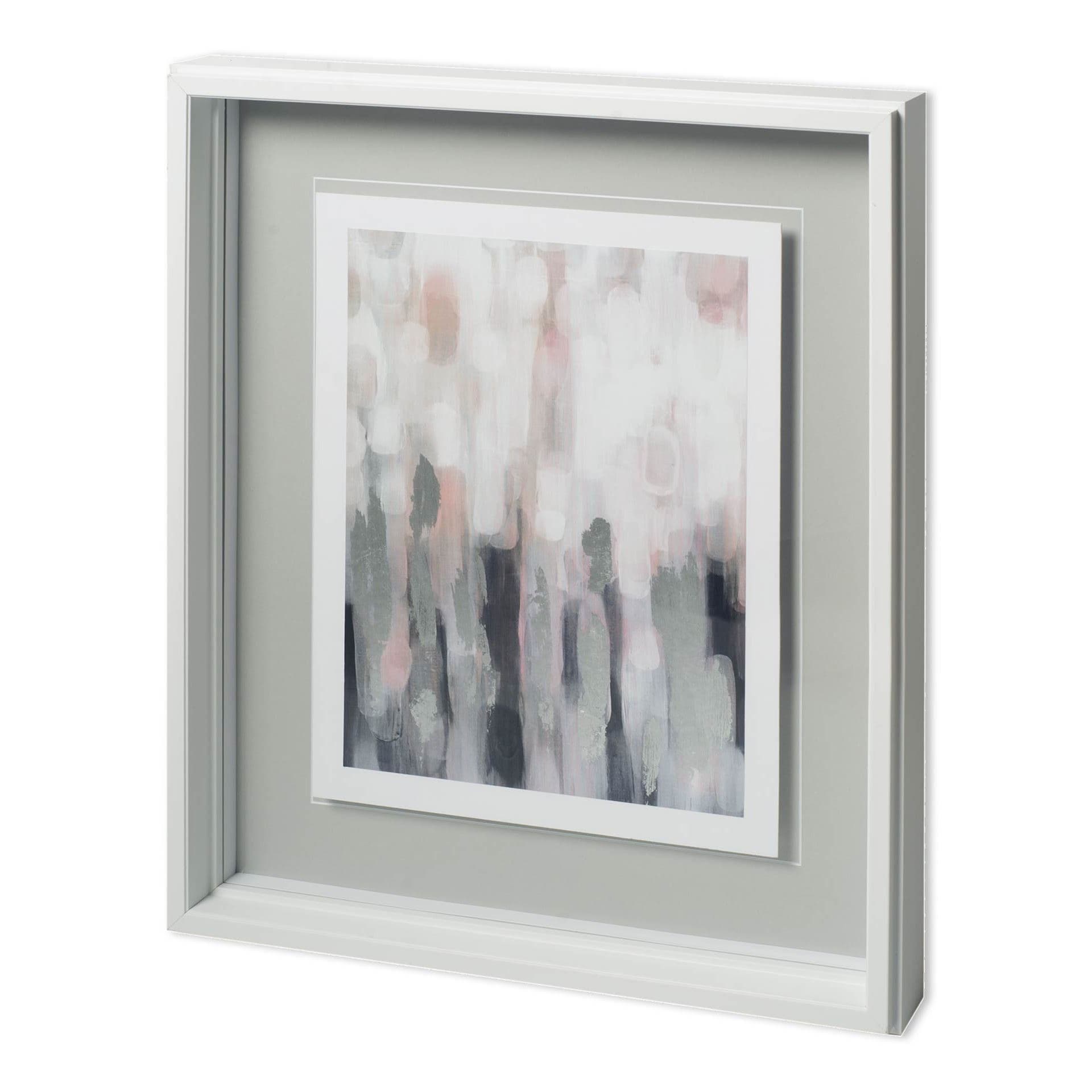 Blushing I by Karen Lorena Parker a Hand Embellished Textured Framed Art Print Matted under Glass — product photograph