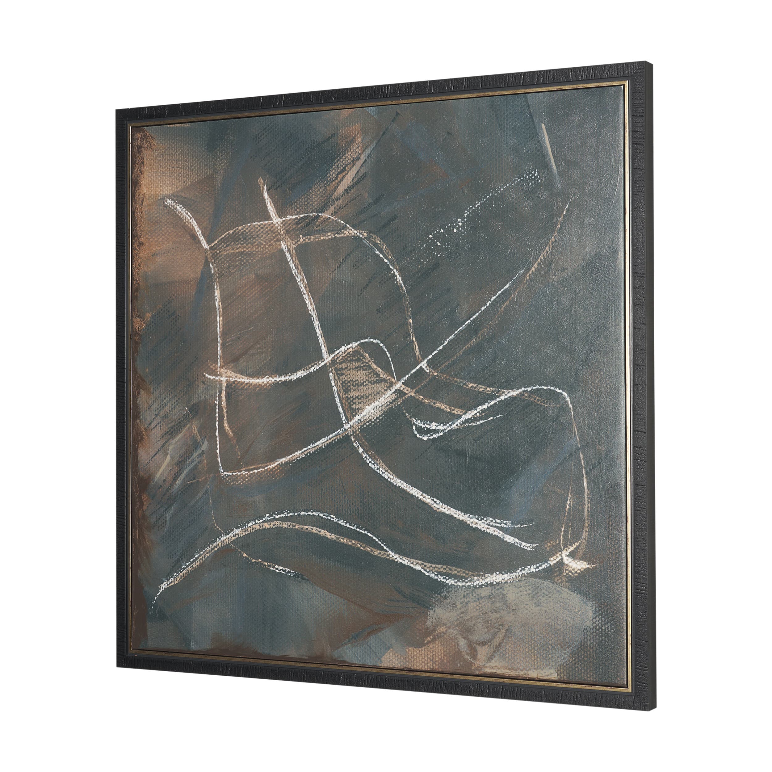 Cazim I by Mercana Studio Hand-Embellished Textured Framed Canvas Artwork — product photograph