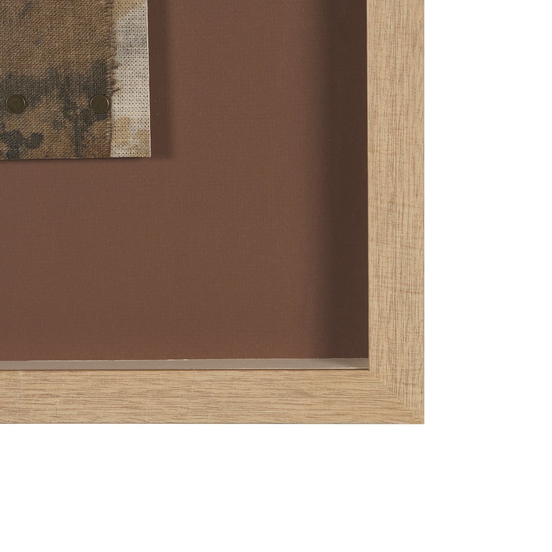 Textural Echo - Patina by Kristine Hegre Hand Embelished Textured Framed Artwork Matted under Glass — product photograph