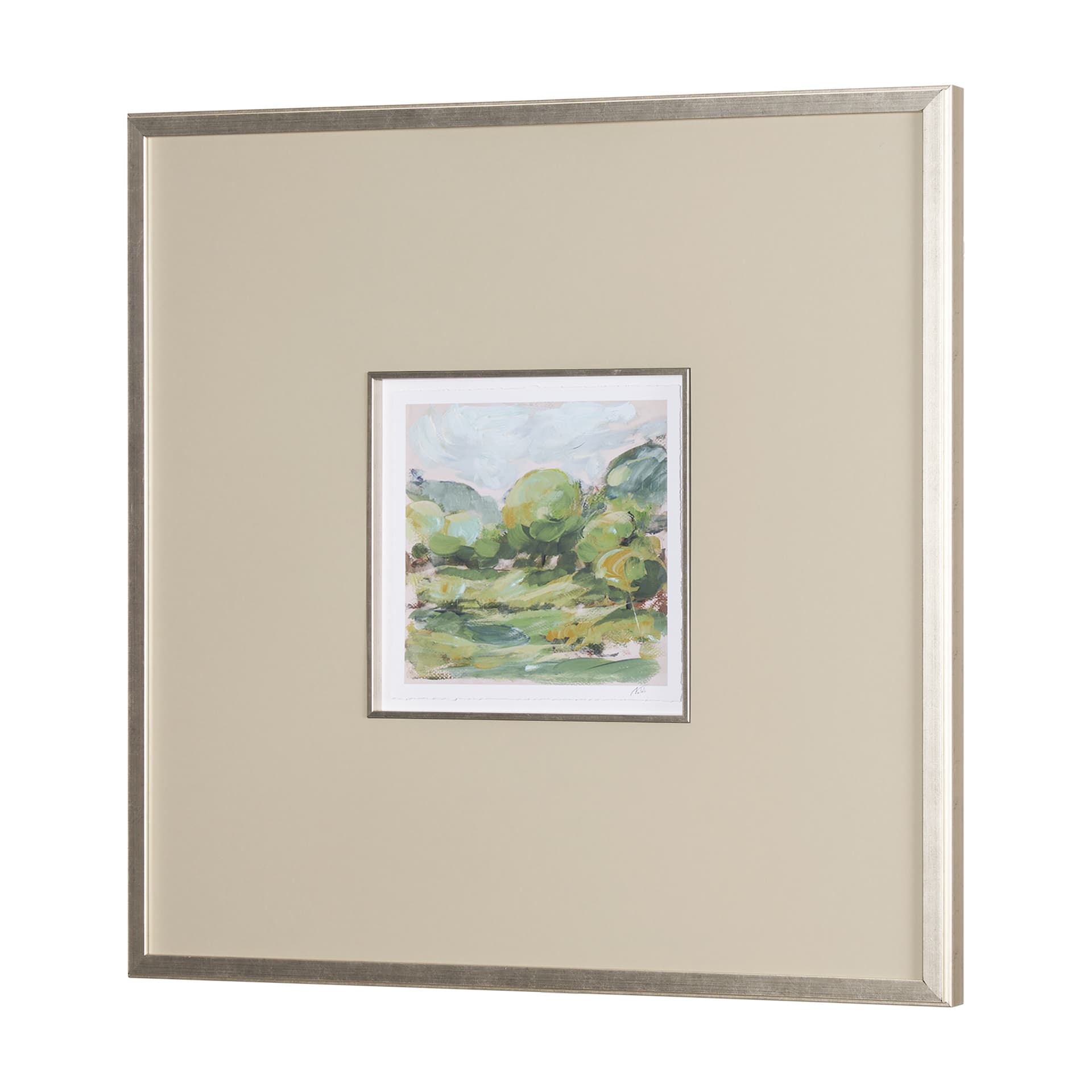 Vibrant View I by Mercana Studio a Hand Embelished Textured Framed Art Print Matted under Glass — product photograph