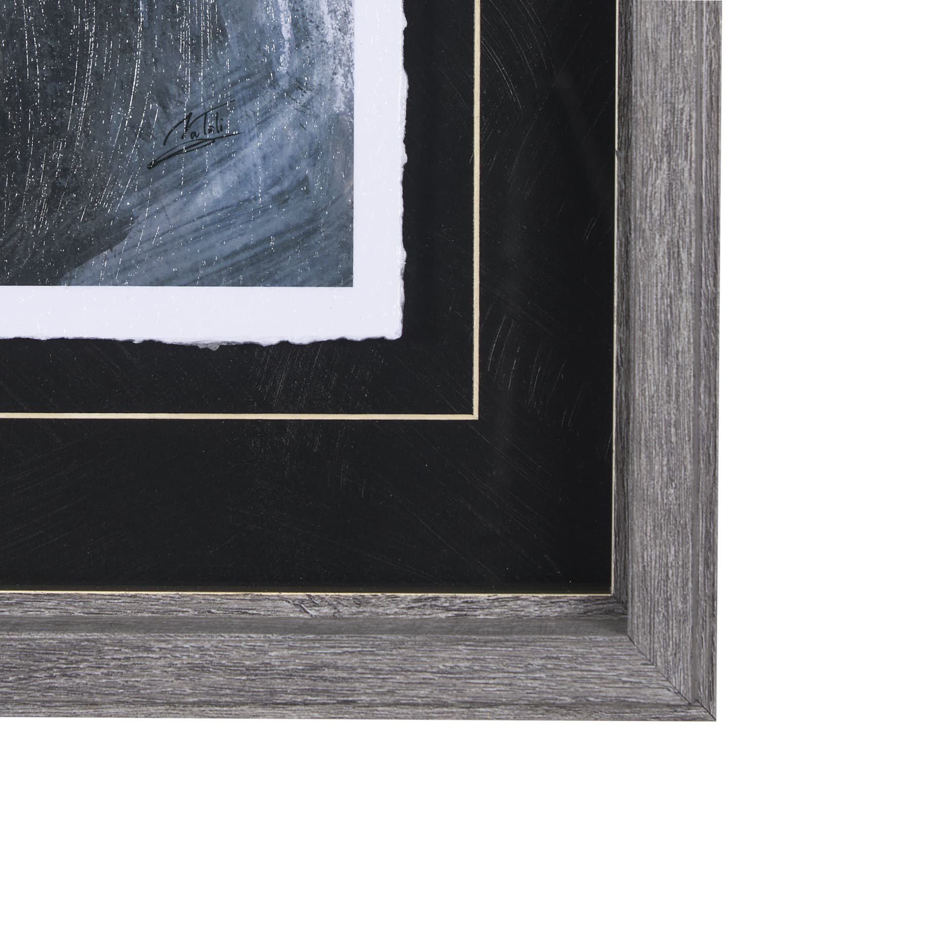 Animal Portrait IV (Deer) by Mercana Studio Hand Embellished Framed Art Print Matted under Glass — product photograph
