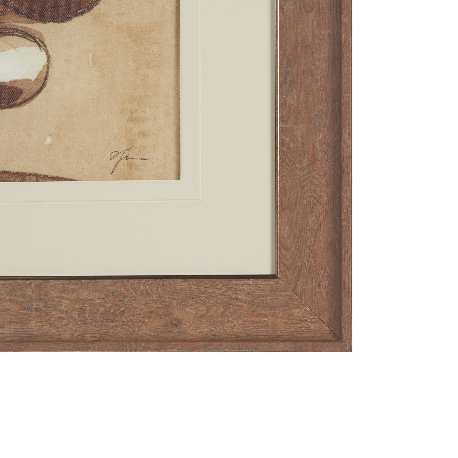 Pear Study I by Mercana Studio Hand Embelished Textured Framed Artwork Matted under Glass — product photograph