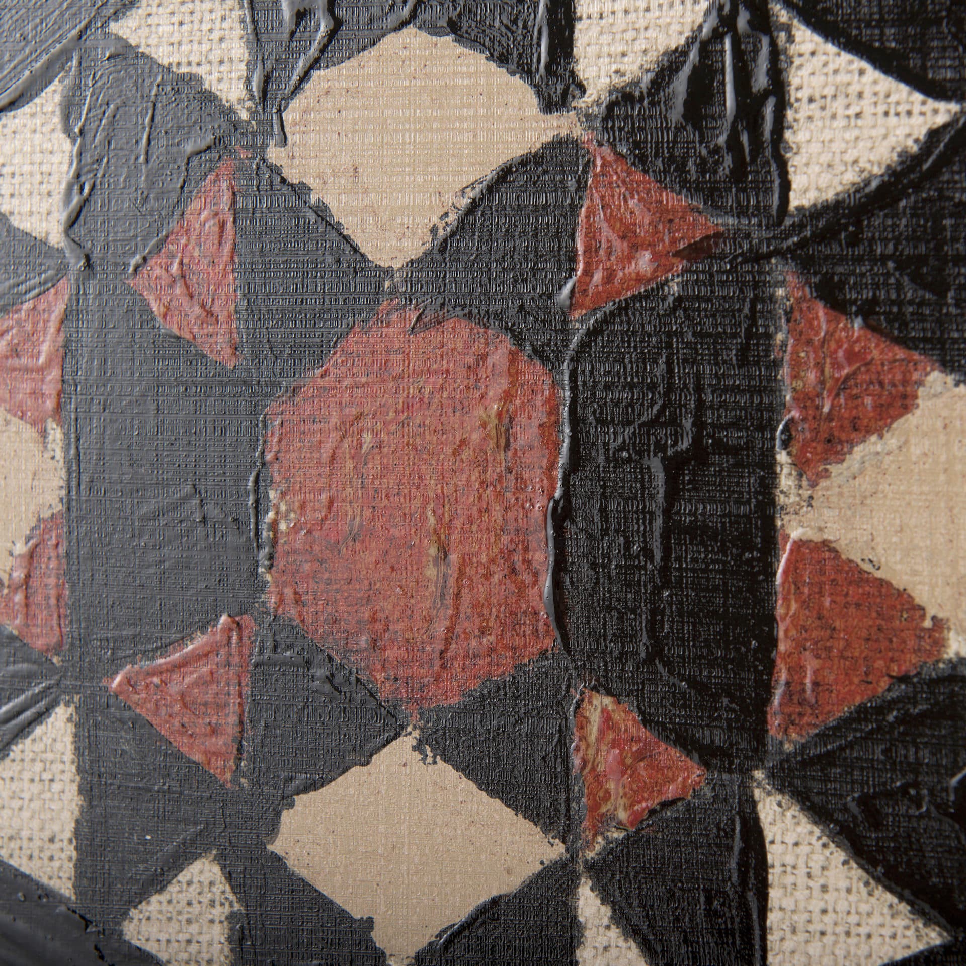 Creamy Tapestry I by Mercana Studio a Hand Embellished Textured Framed Art Print — product photograph