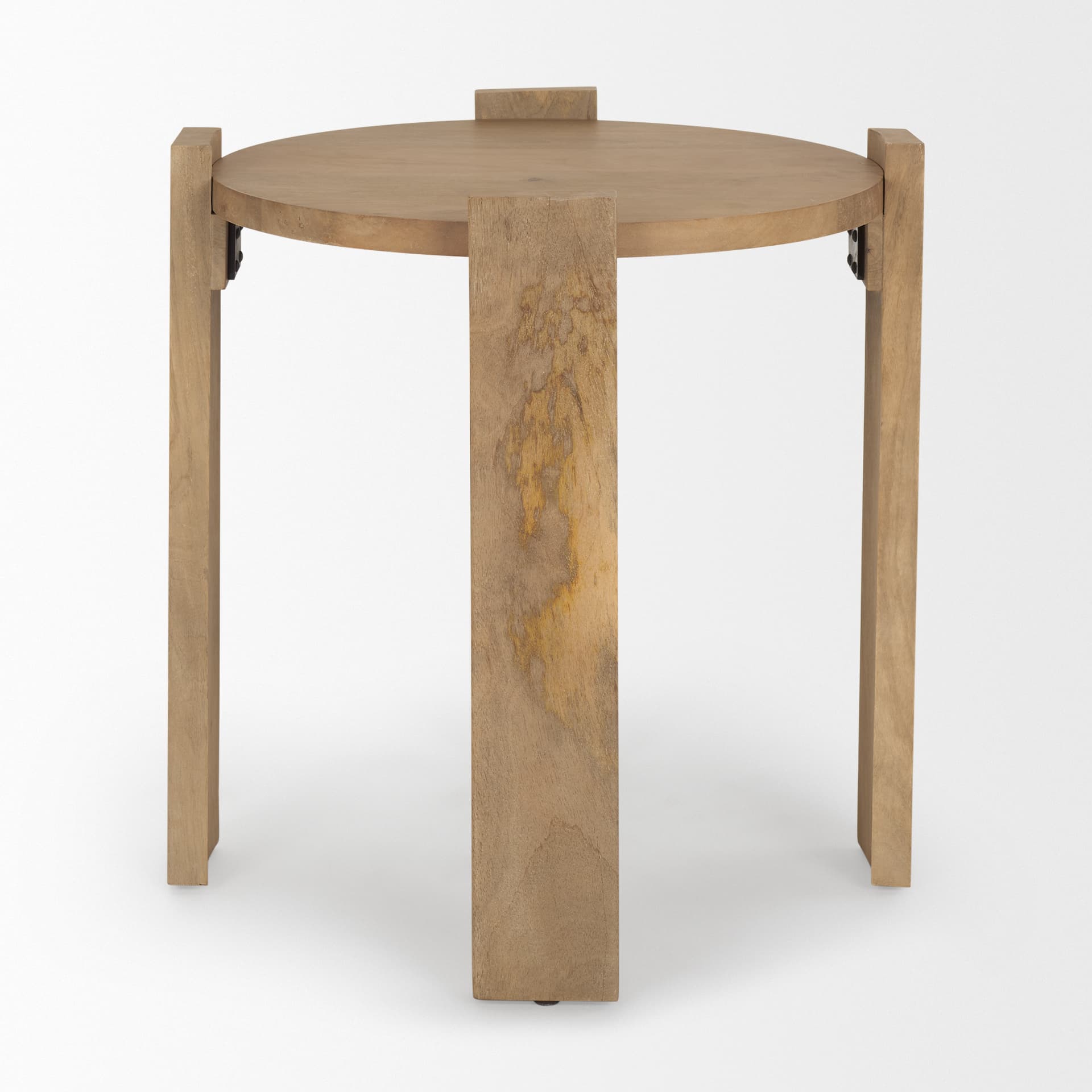 Evelyn Light Brown Round End/Side Table — product photograph