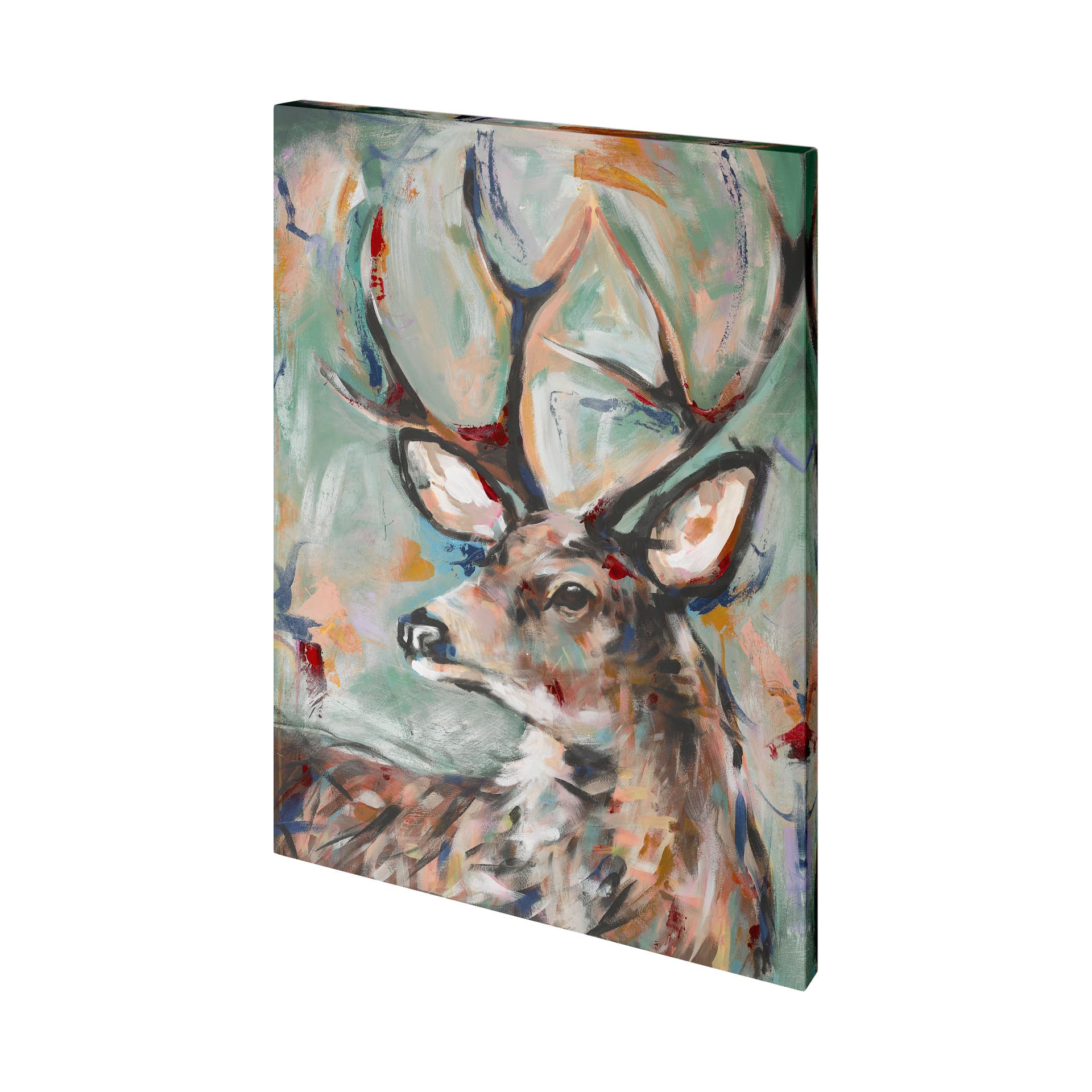 Buck by Altamura a Hand Embellished Textured Canvas — product photograph