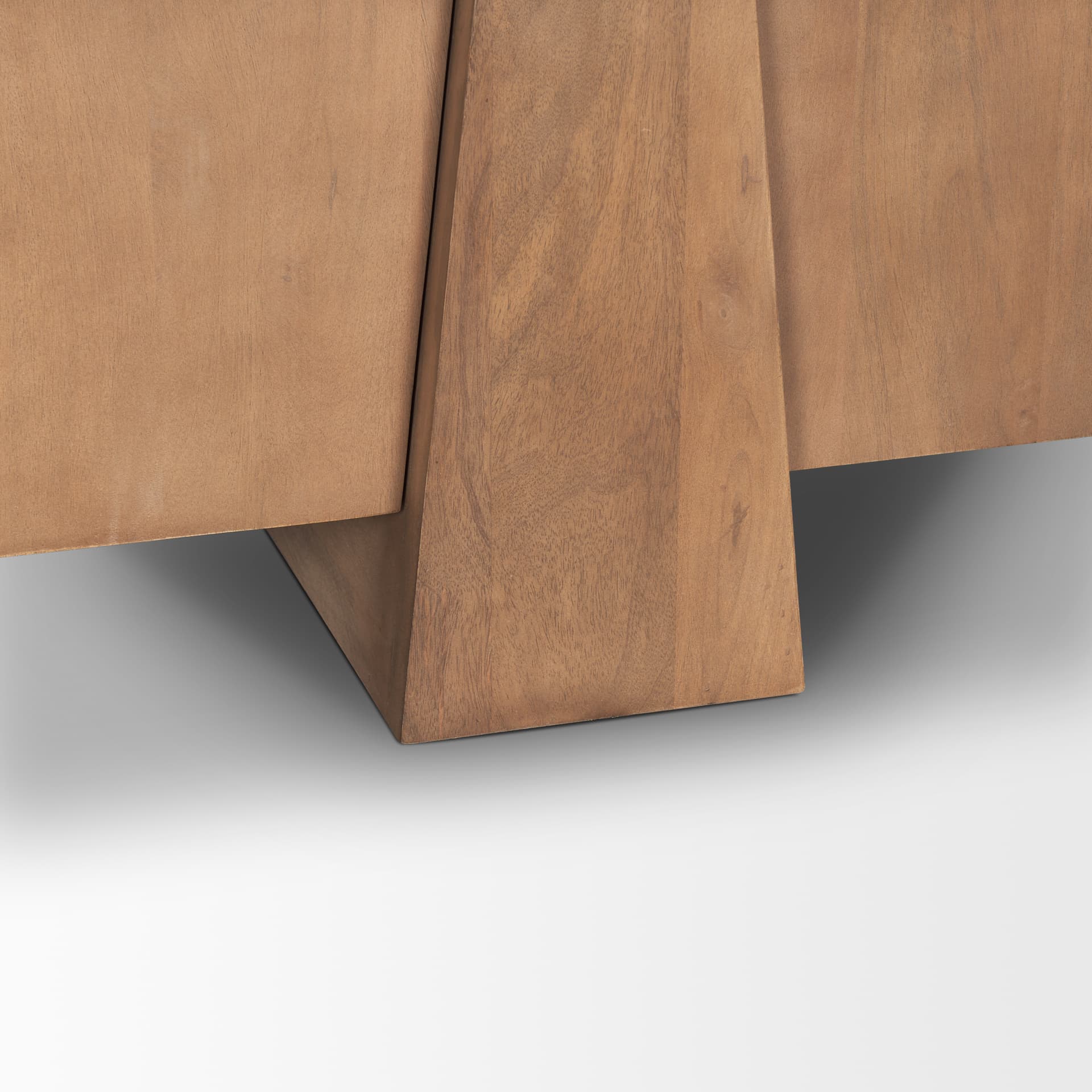 Eula Medium Brown Wood 4-Door Sideboard — product photograph
