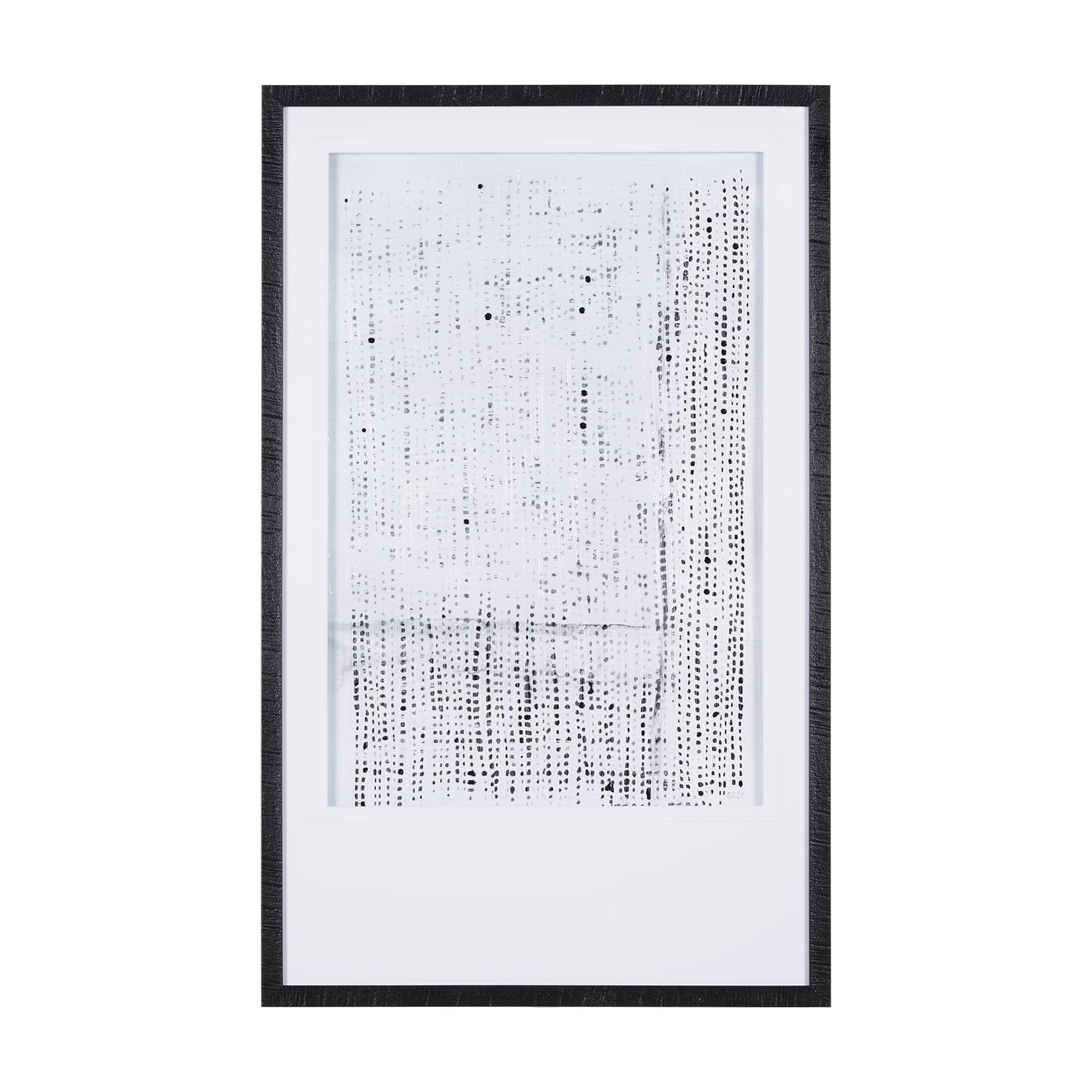 Dot Texture III by Mercana Studio a Hand Embellished Textured Framed Art Print Matted under Glass — product photograph