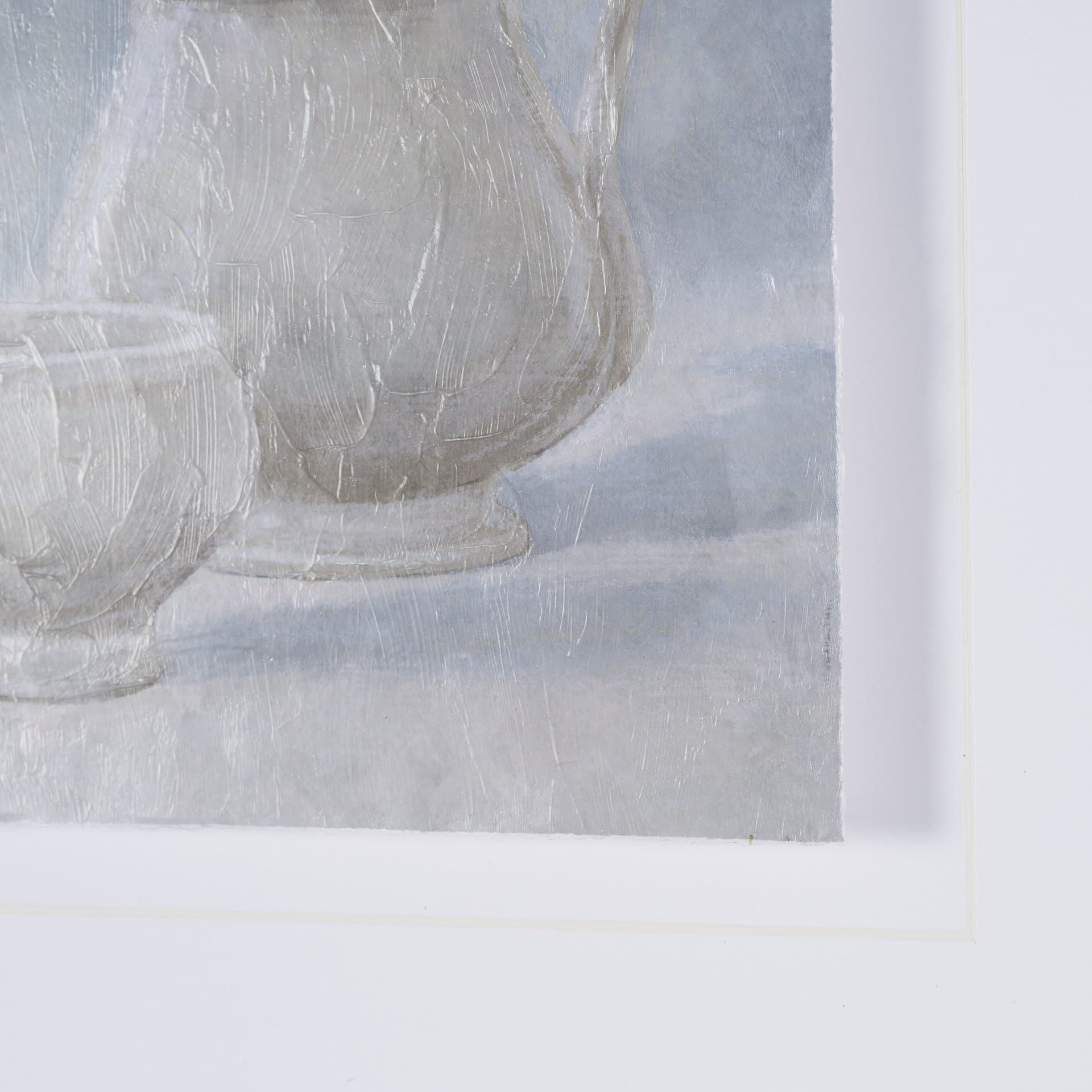 Studies in White and Ash: Study II by Mercana Studio Textured Framed Artwork Matted under Glass — product photograph