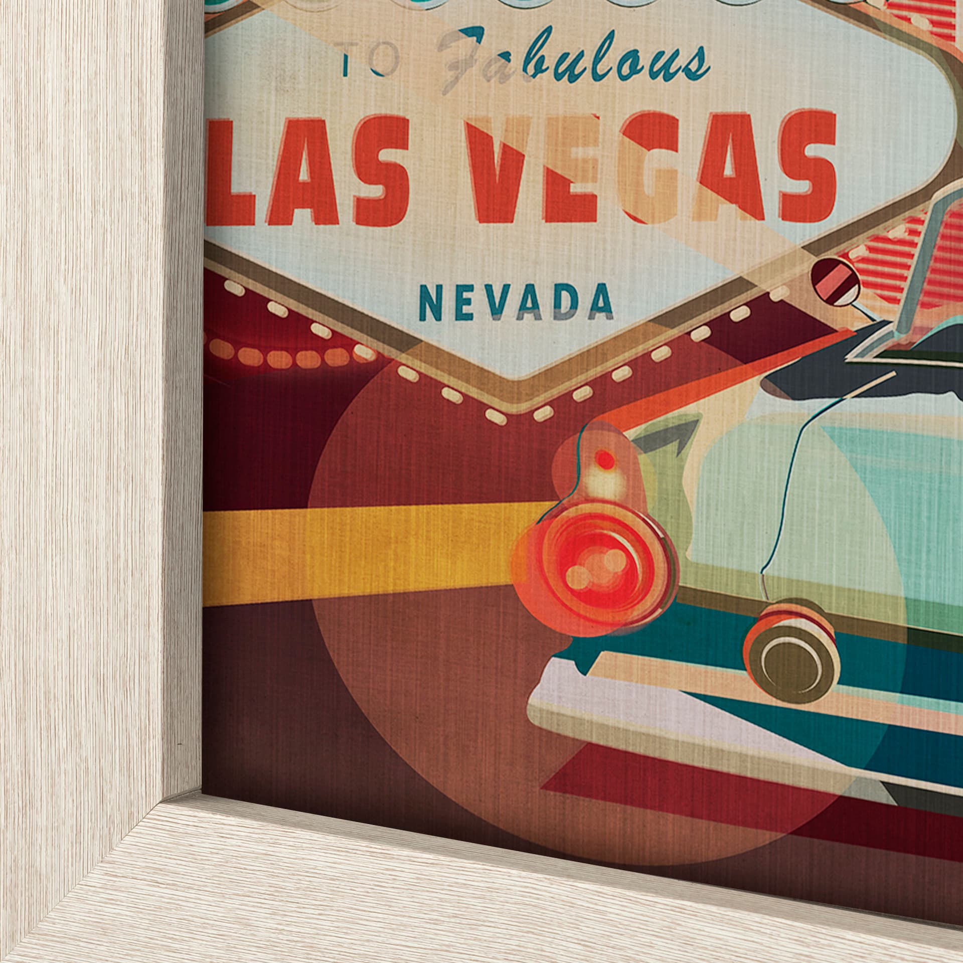 Nevada Go USA (L) by Mercana Studio a Hand Embelished Decograph Framed Art Print — product photograph