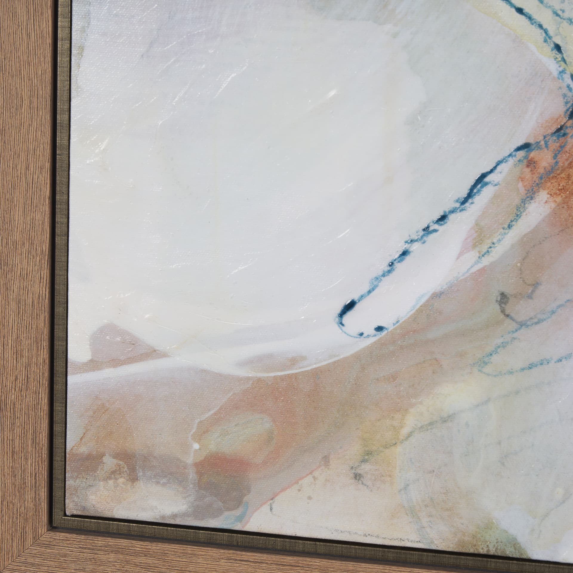 Aromatic Rose by Mercana Studio a Hand Embellished Textured Framed Canvas — product photograph