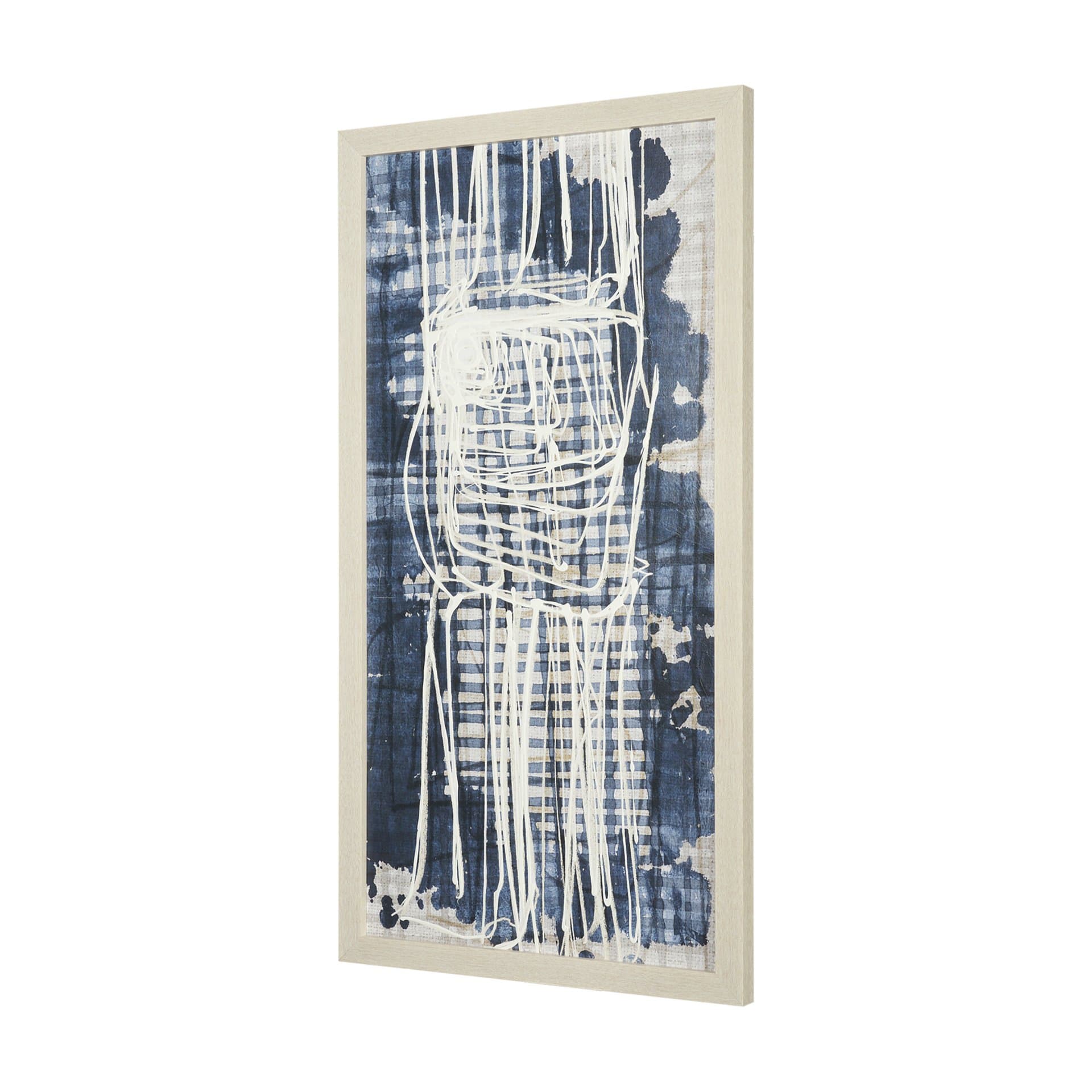 Intuition I by Mercana Studio Hand-Embellished Textured Framed Canvas Artwork — product photograph