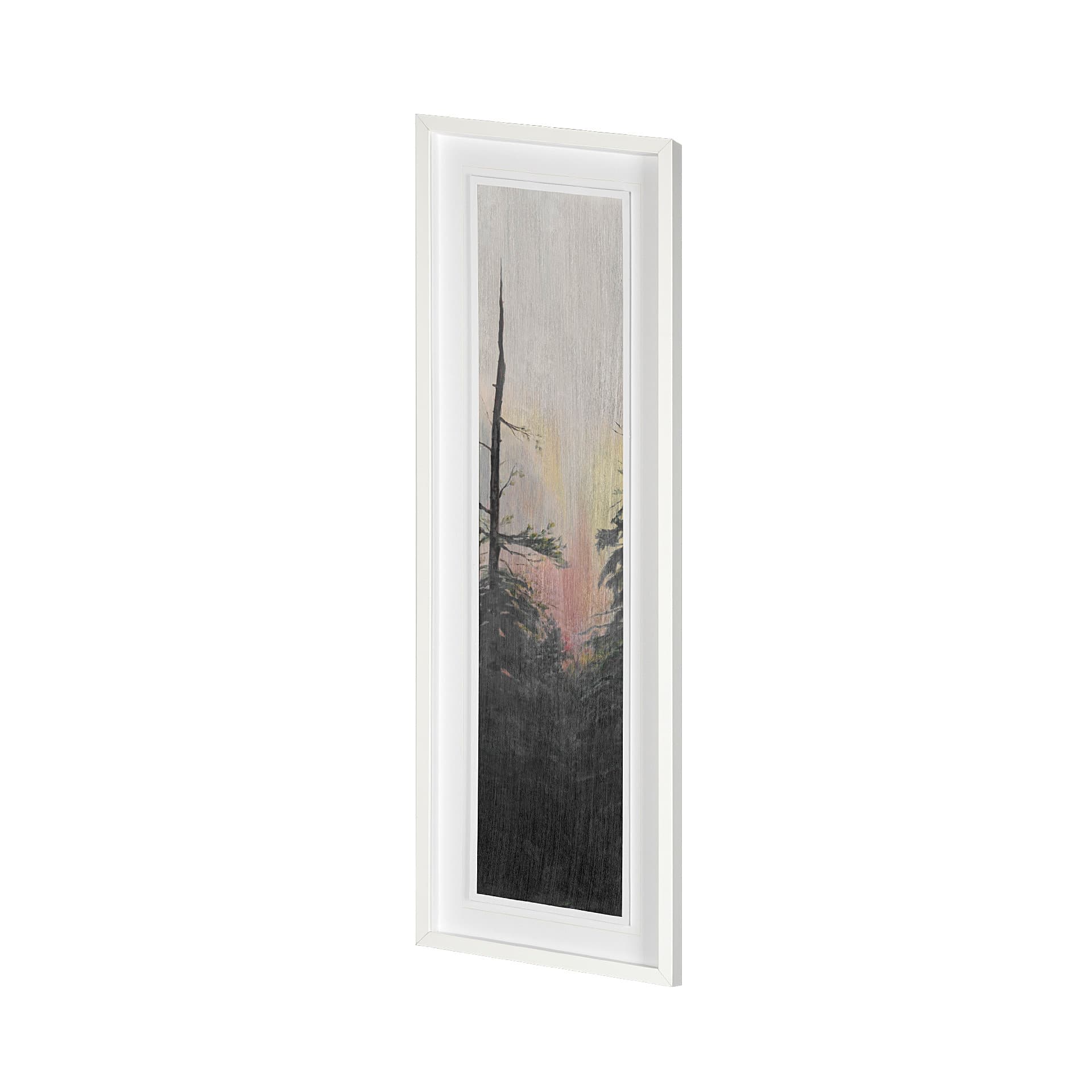 Pacific Northwest Panel V by Sandra Lafrate Hand Embellished Framed Art Print Matted under Glass — product photograph