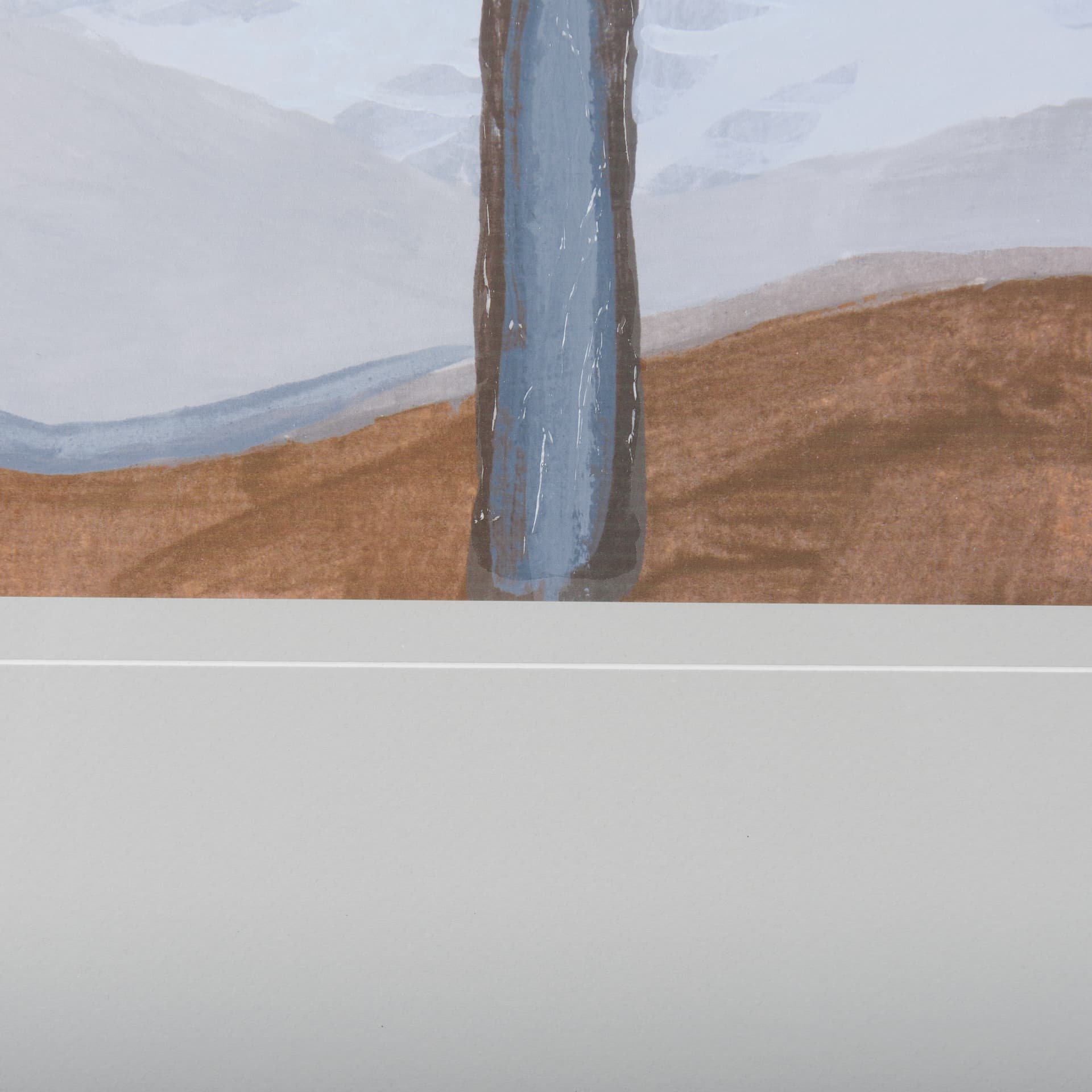 Windy Day by Mercana Studio a Hand Embellished Textured Framed Art Print Matted under Glass — product photograph