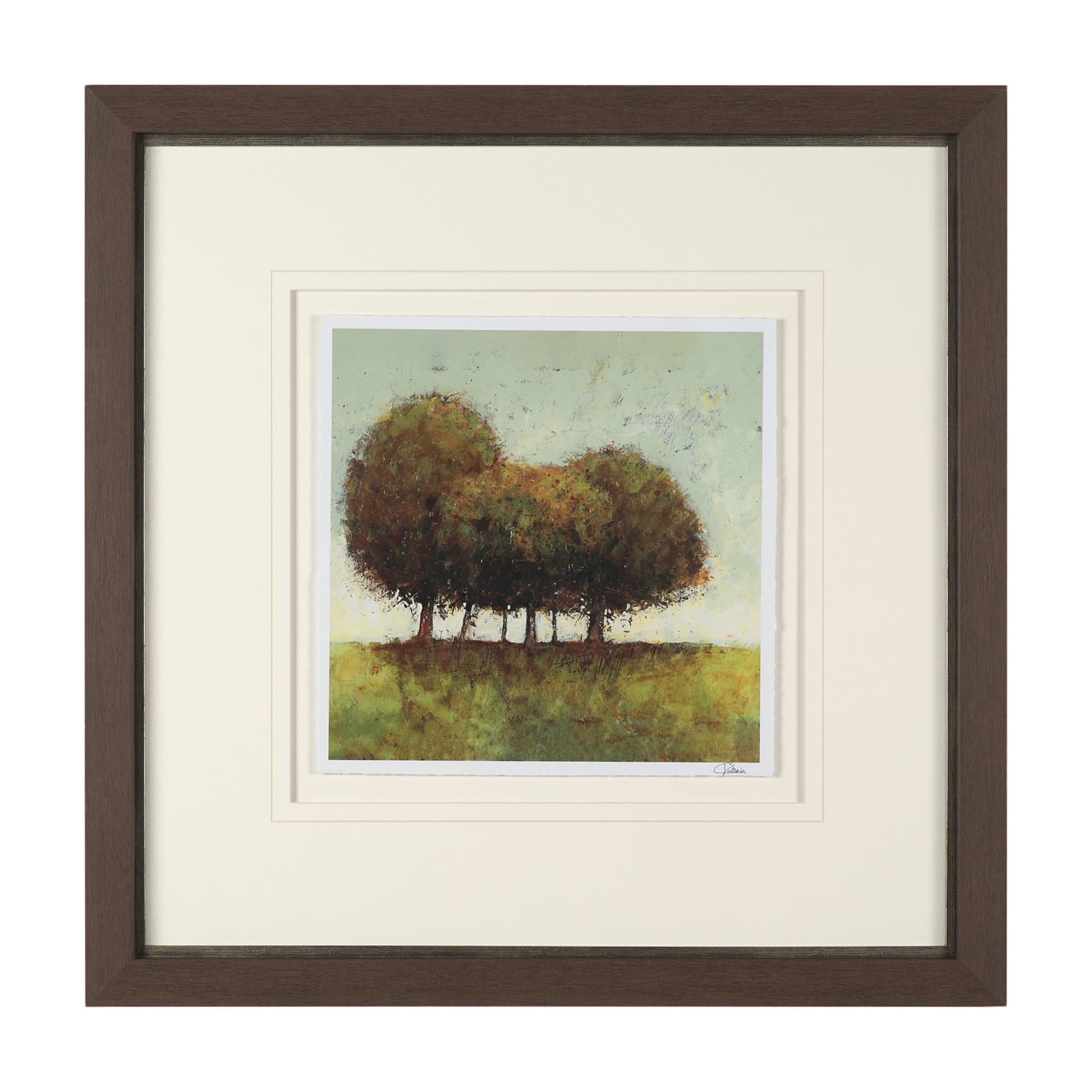 Hidden Grove I by Mercana Studio Hand Embelished Textured Framed Artwork Matted under Glass — product photograph