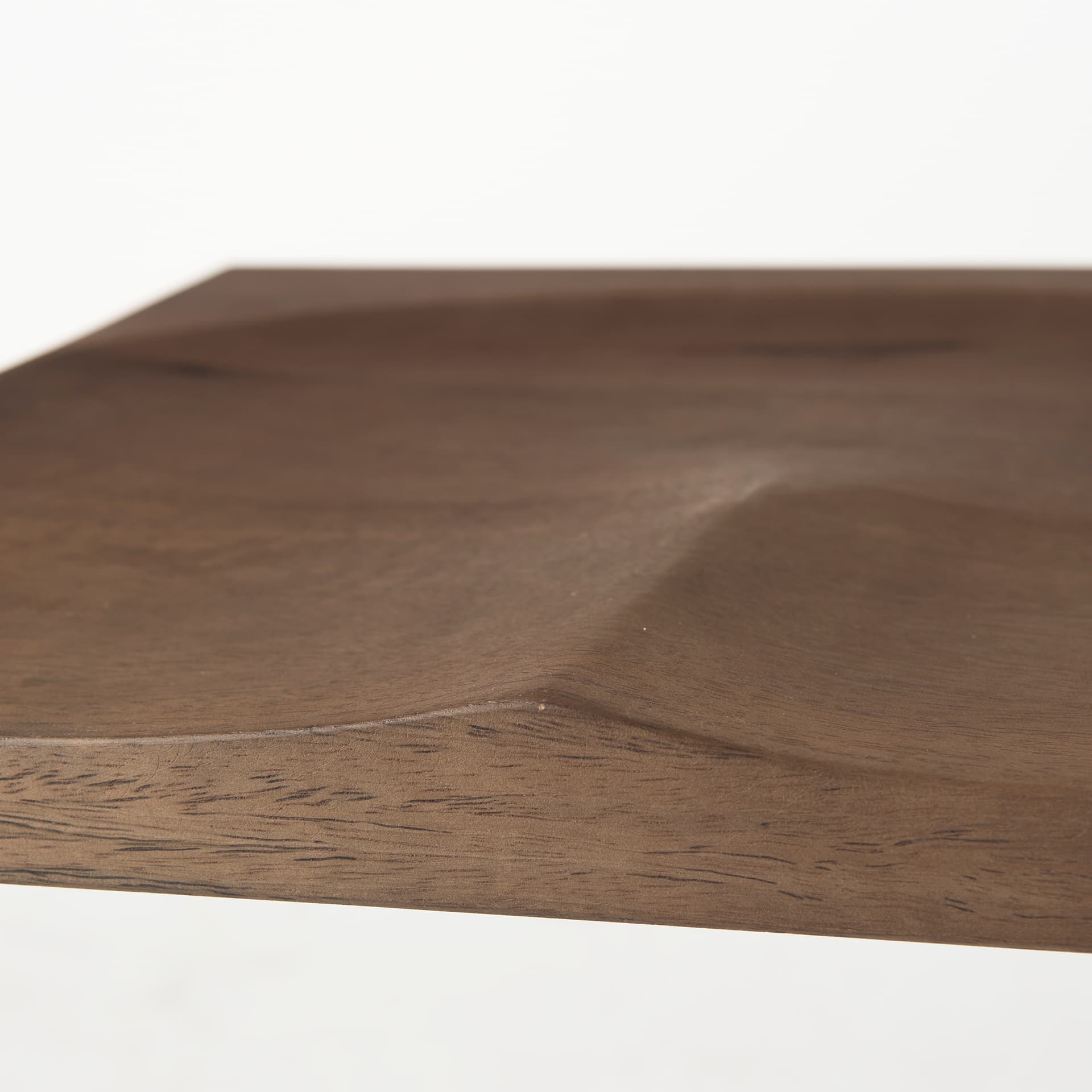 Kiran Backless 26in Seat Counter Stool | Brown Wood w/ Antique Nickel — product photograph