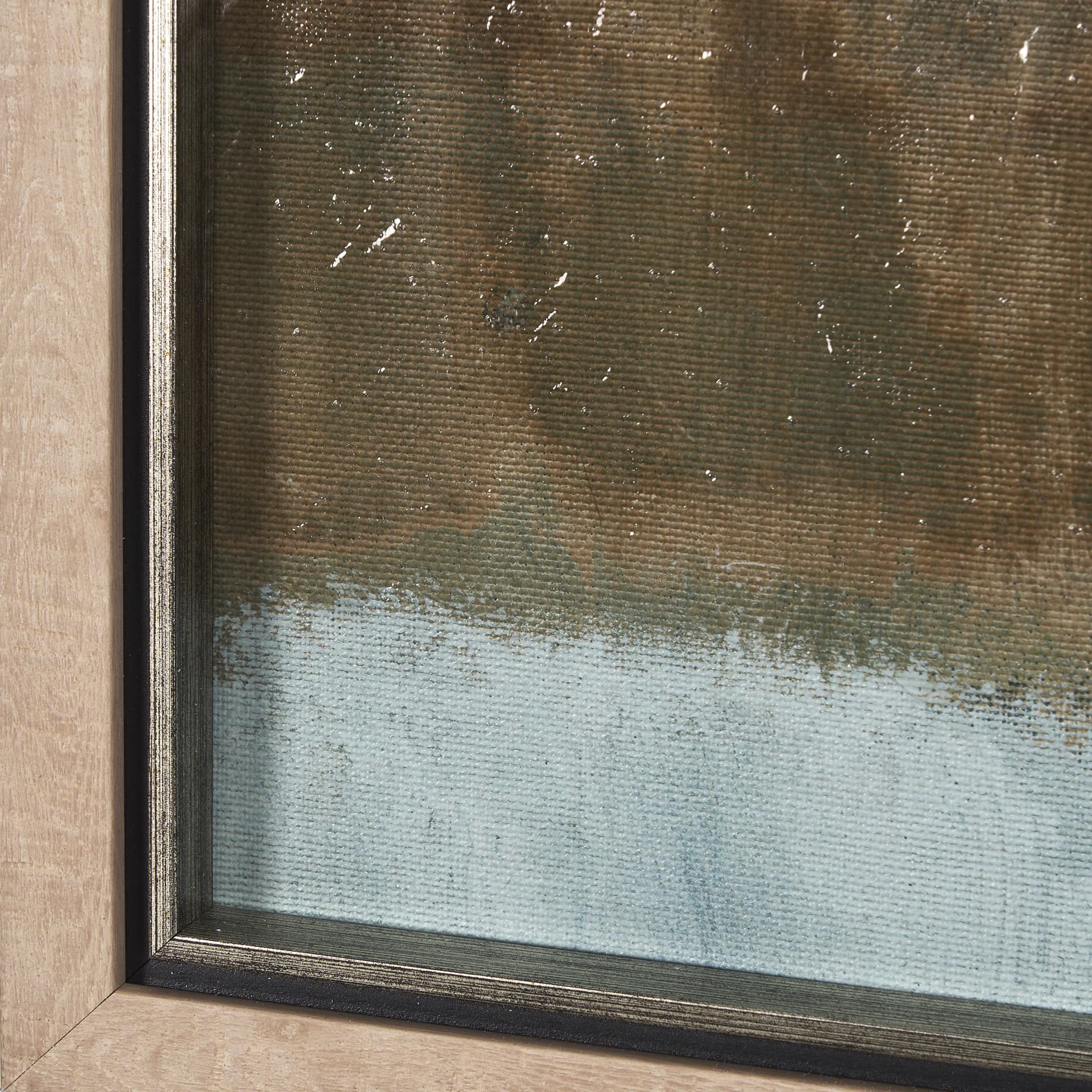 Quiet Echoes - Flow by Mercana Studio a Hand Embellished Textured Framed Art Print — product photograph