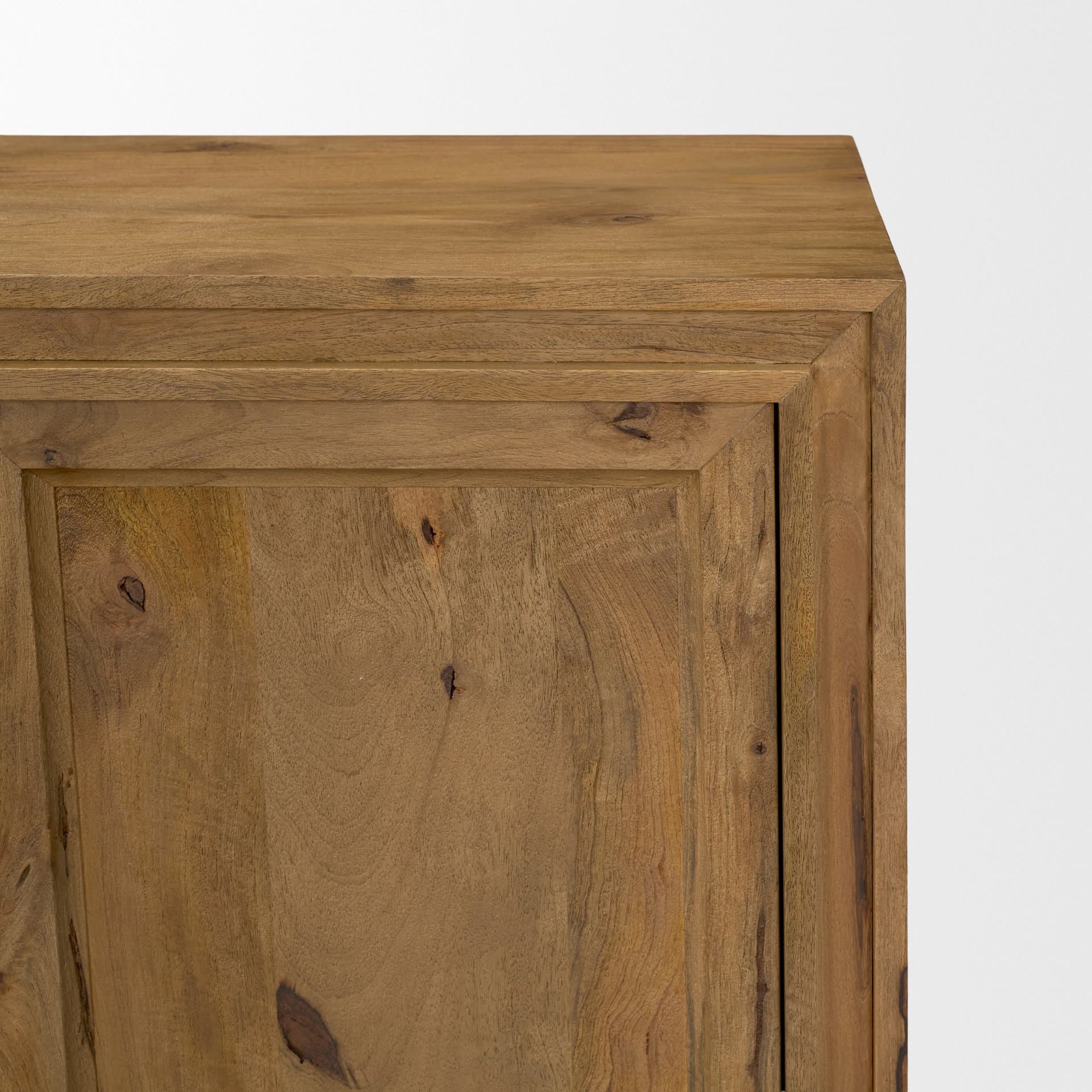 Notts Brown Wood 4-Door Closed Sideboard — product photograph