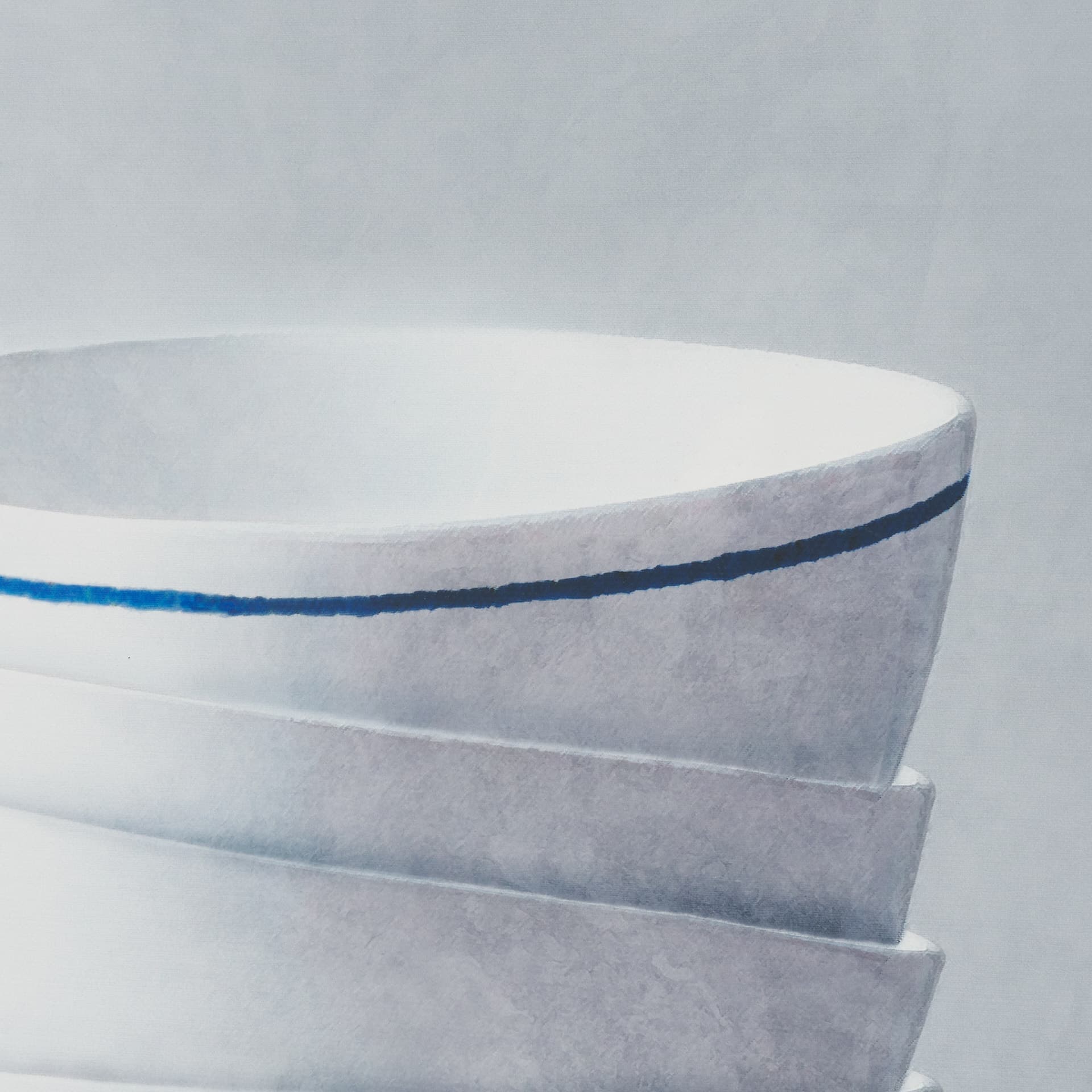Four Artisan Bowls by Mark Chandon a Framed Art Print Matted under Glass — product photograph