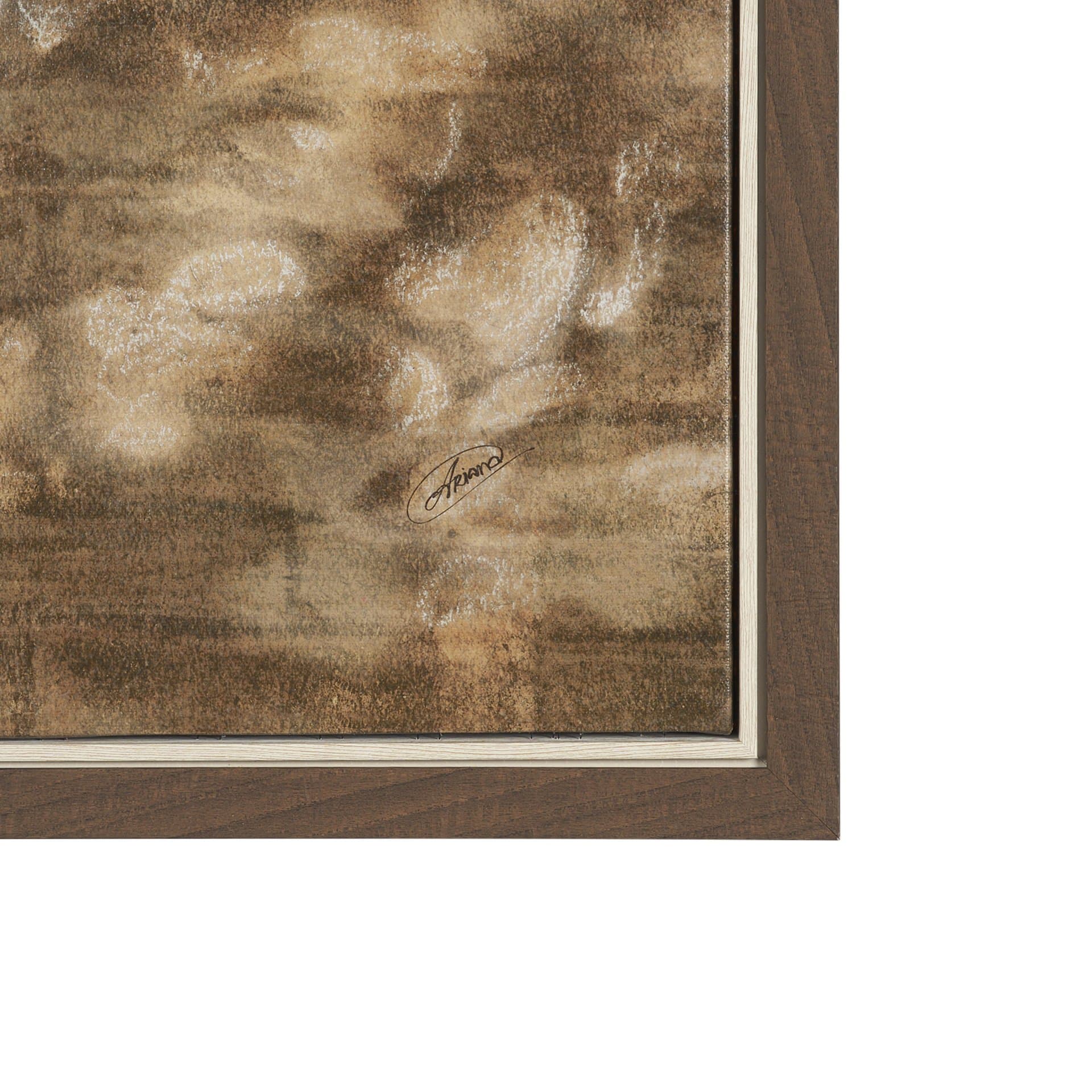 Wall of Shadows II by Mercana Studio Hand-Embellished Textured Framed Canvas Artwork — product photograph