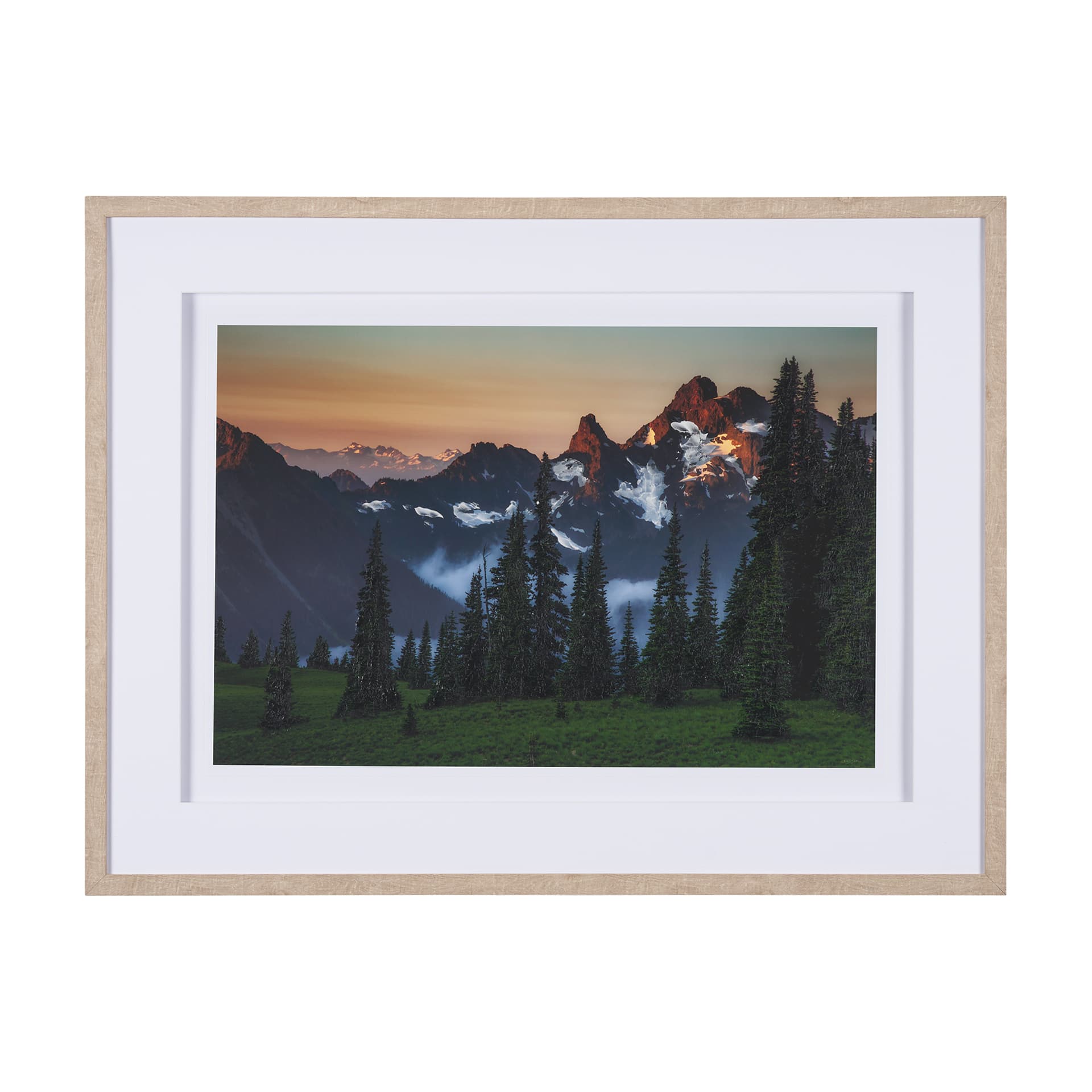 Sunrise Morning by Gary Blatter a Hand Embellished Textured Framed Photo Art Print Matted under Glas — product photograph