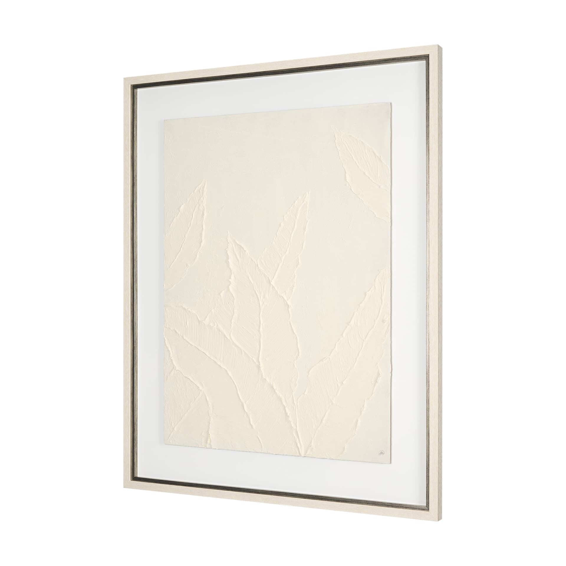 Leaf Relief I by Studio M a handmade Original Framed Artwork under Glass — product photograph