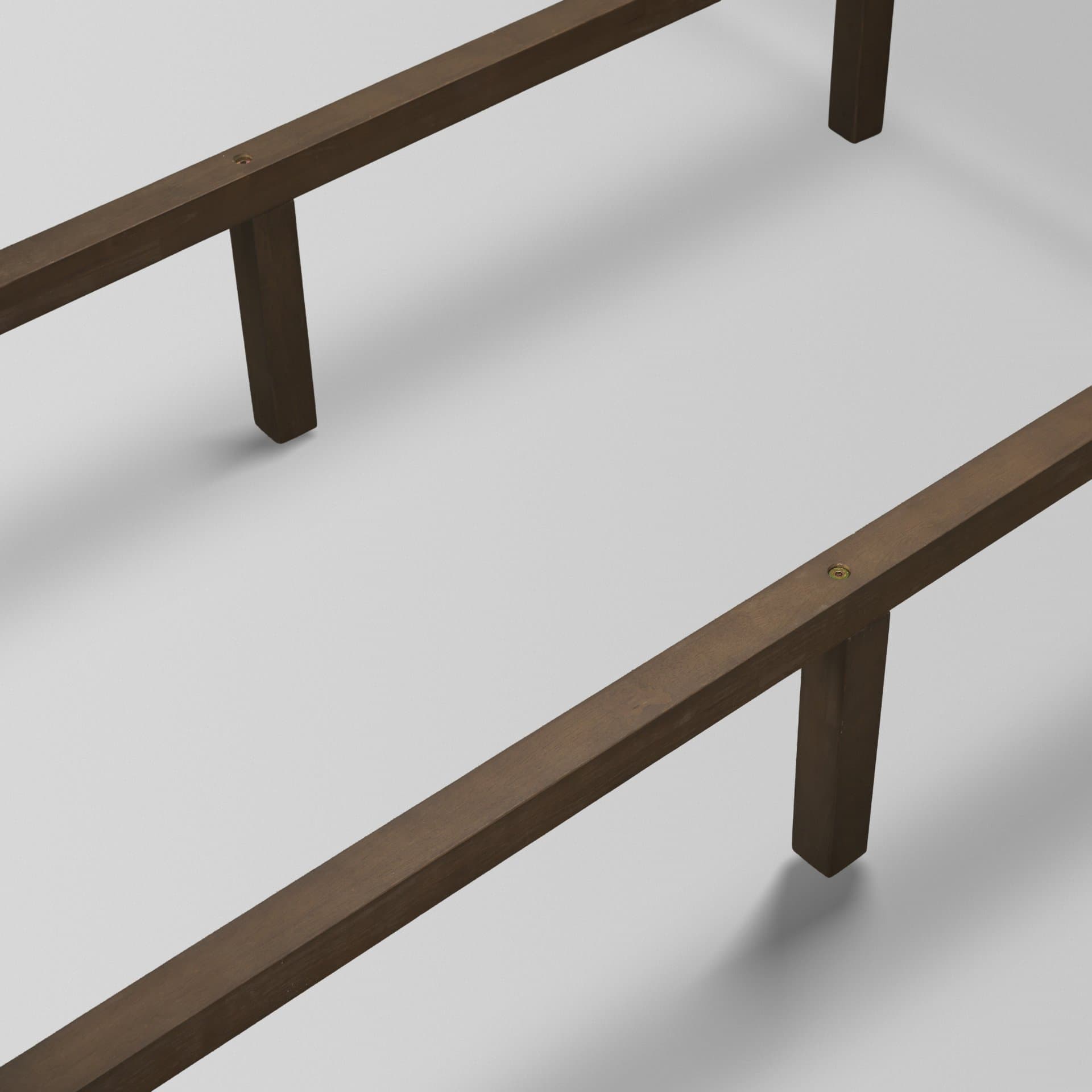 Holden King Upholstered Bedframe | Shelter Headboard | Oatmeal Performance Fabric — product photograph