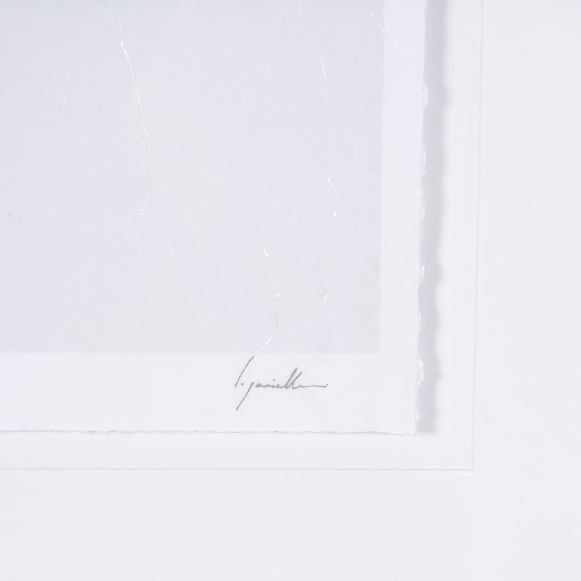 Blue Iris I by Mercana Studio a Hand Embellished Textured Framed Art Print Matted under Glass — product photograph