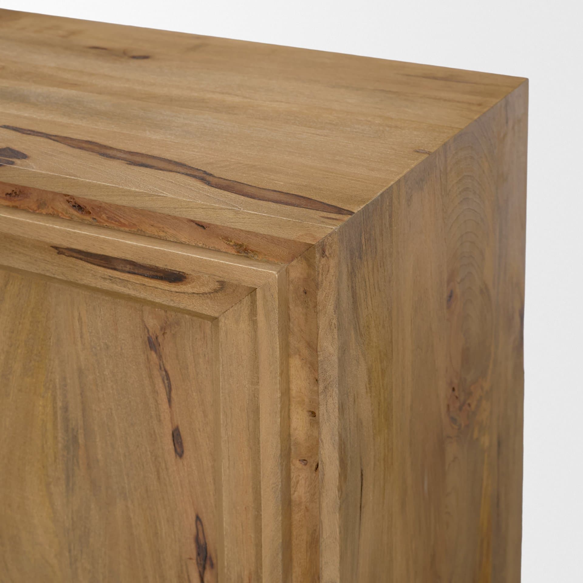 Notts Brown Wood 2-Door Accent Cabinet — product photograph