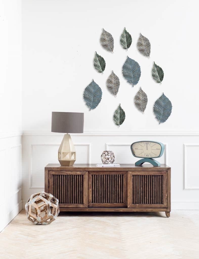 Brattea 12H Small Metal Leaf Wall Art — product photograph