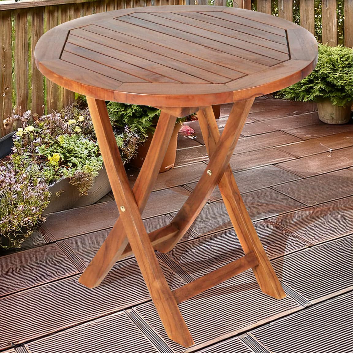 Teak Bistro Table TS26 — product photograph