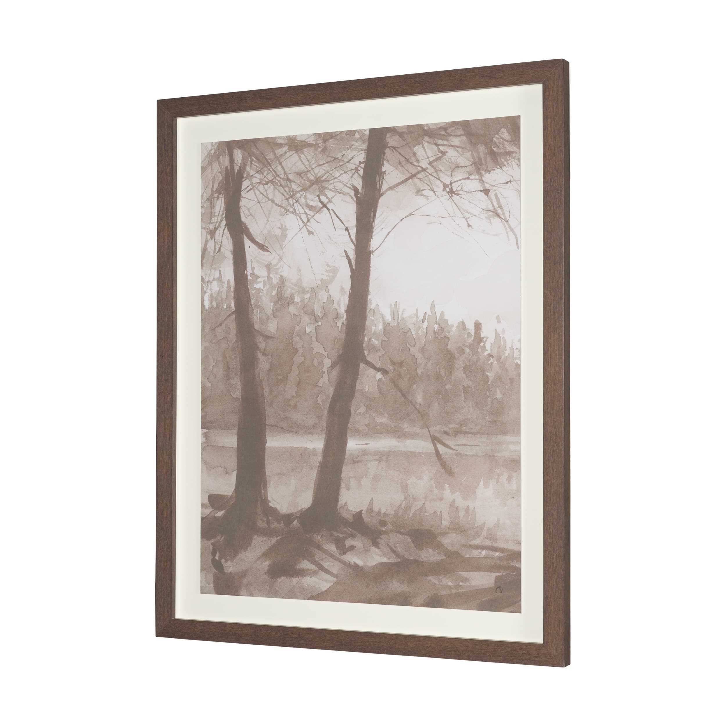 Timber Light I by Mercana Studio Framed Artwork Matted under Glass — product photograph