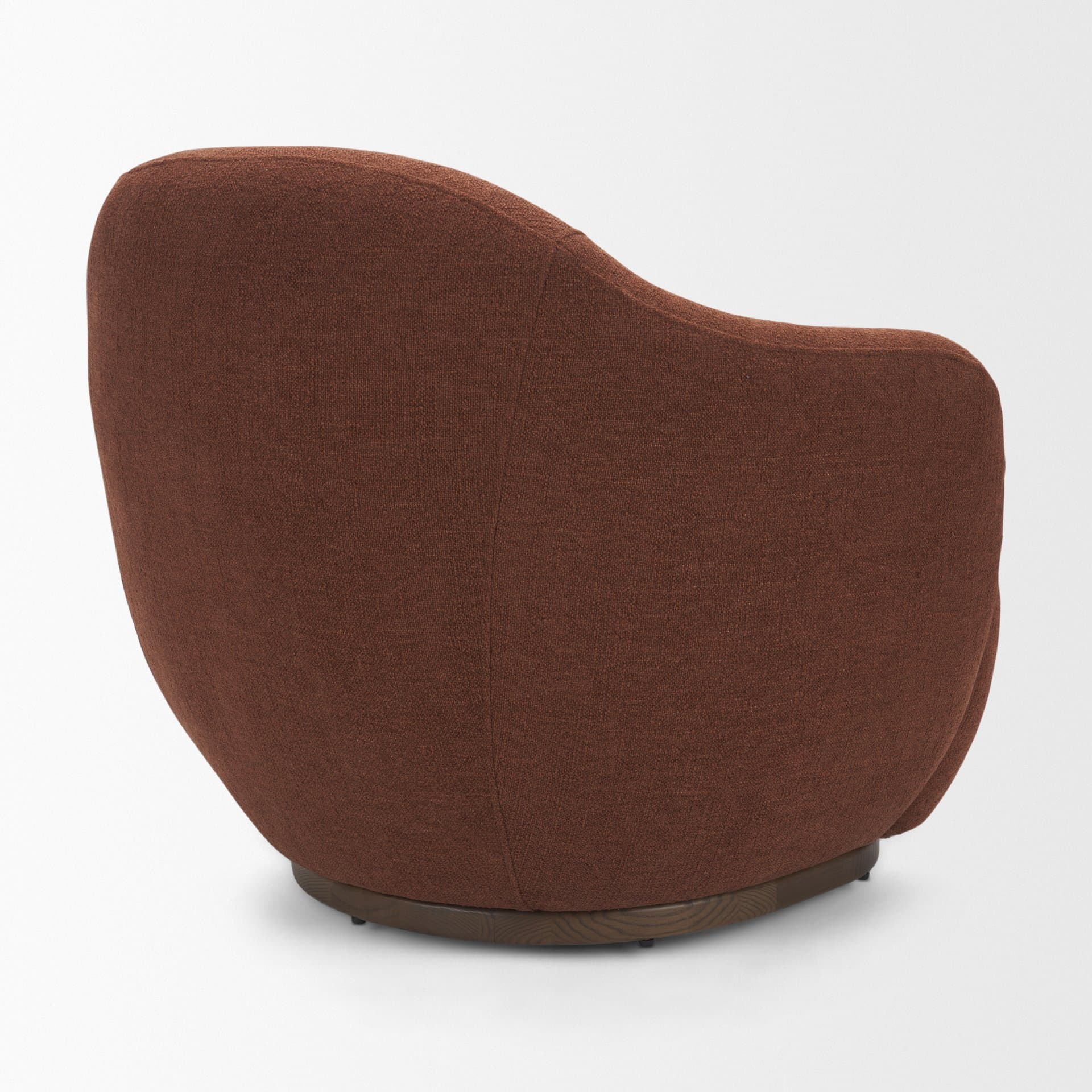 Hudson Burgundy Fabric Upholstered Swivel Chair — product photograph