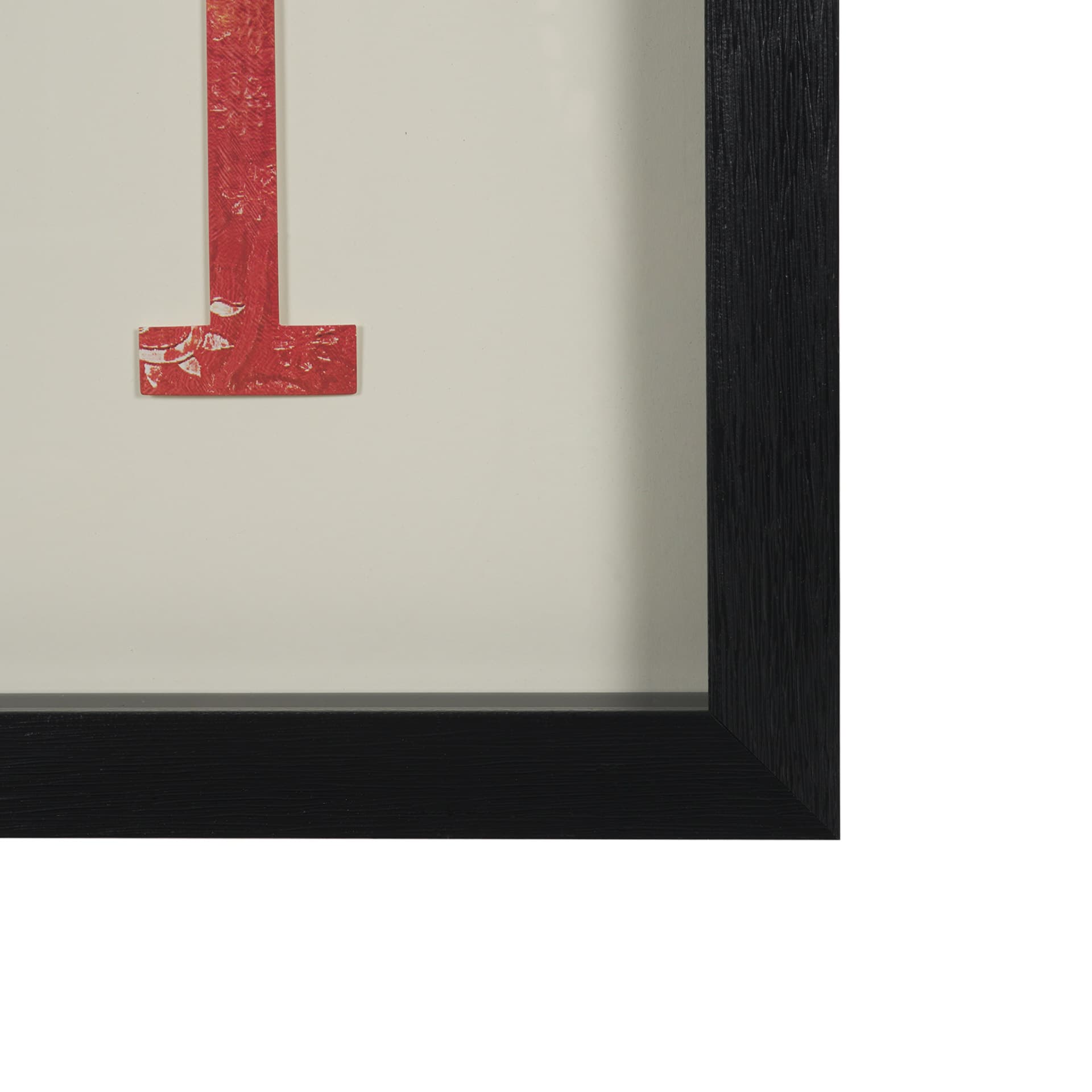 Jack of Diamonds Playing Card a Paper Mosaic Collage Framed Art under Glass — product photograph