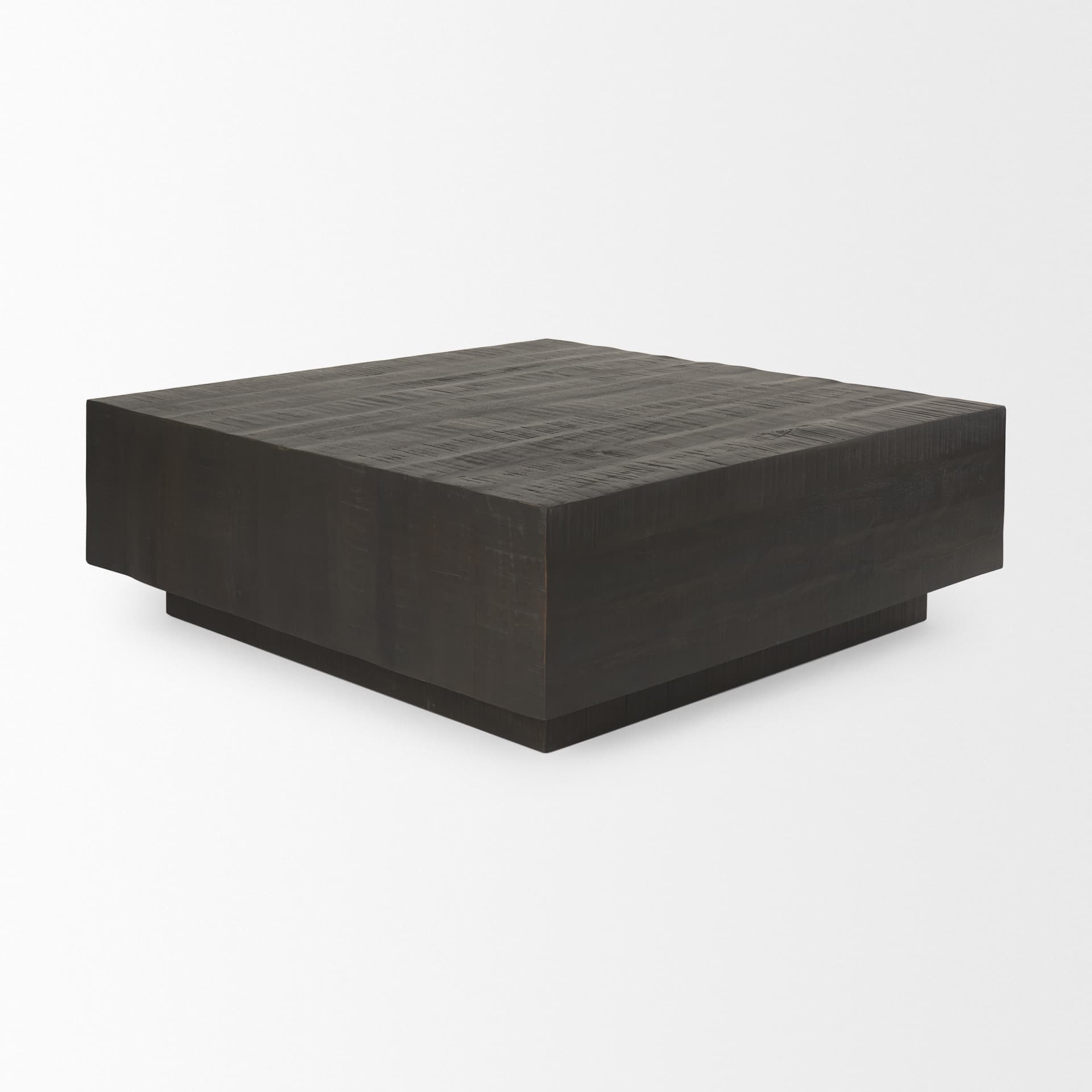 Hayden Dark Brown Wood Square Coffee Table — product photograph