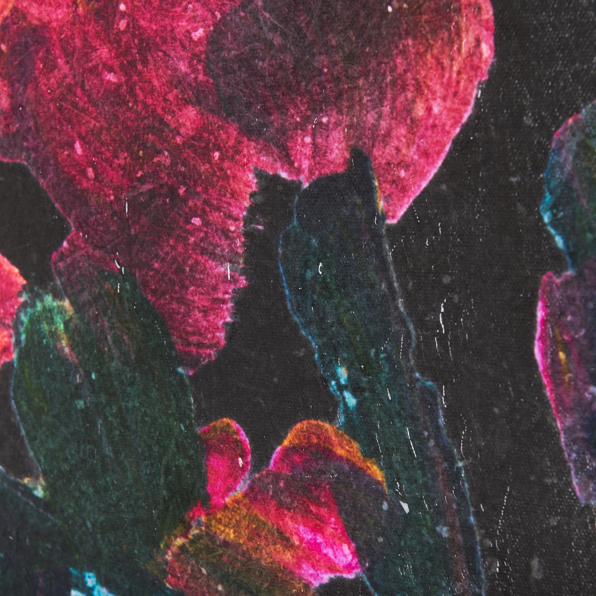 Midnight Flower II by Mercana Studio a Hand Embellished Textured Canvas — product photograph