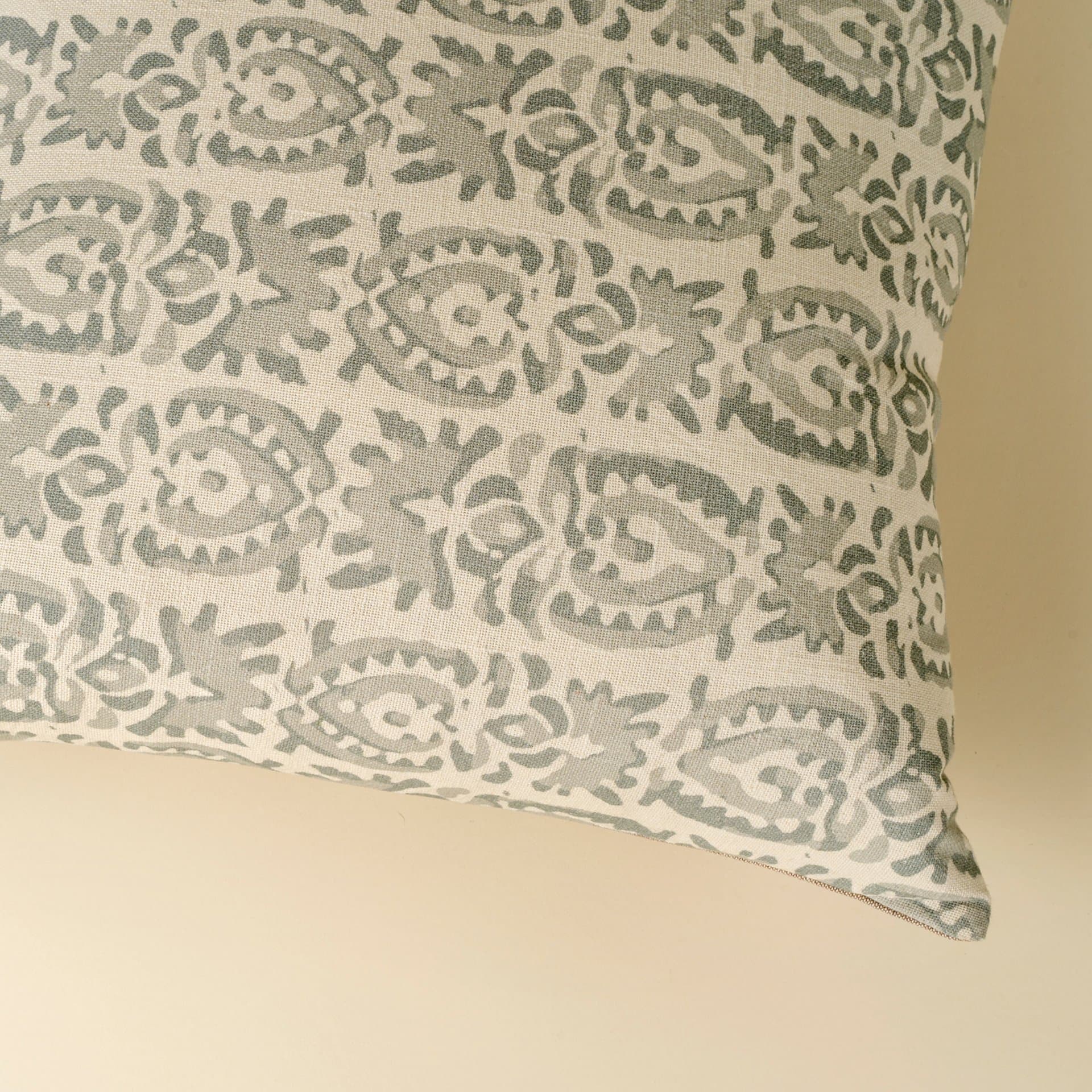 Laguna 20x20 Block Print Pillow Cover — product photograph