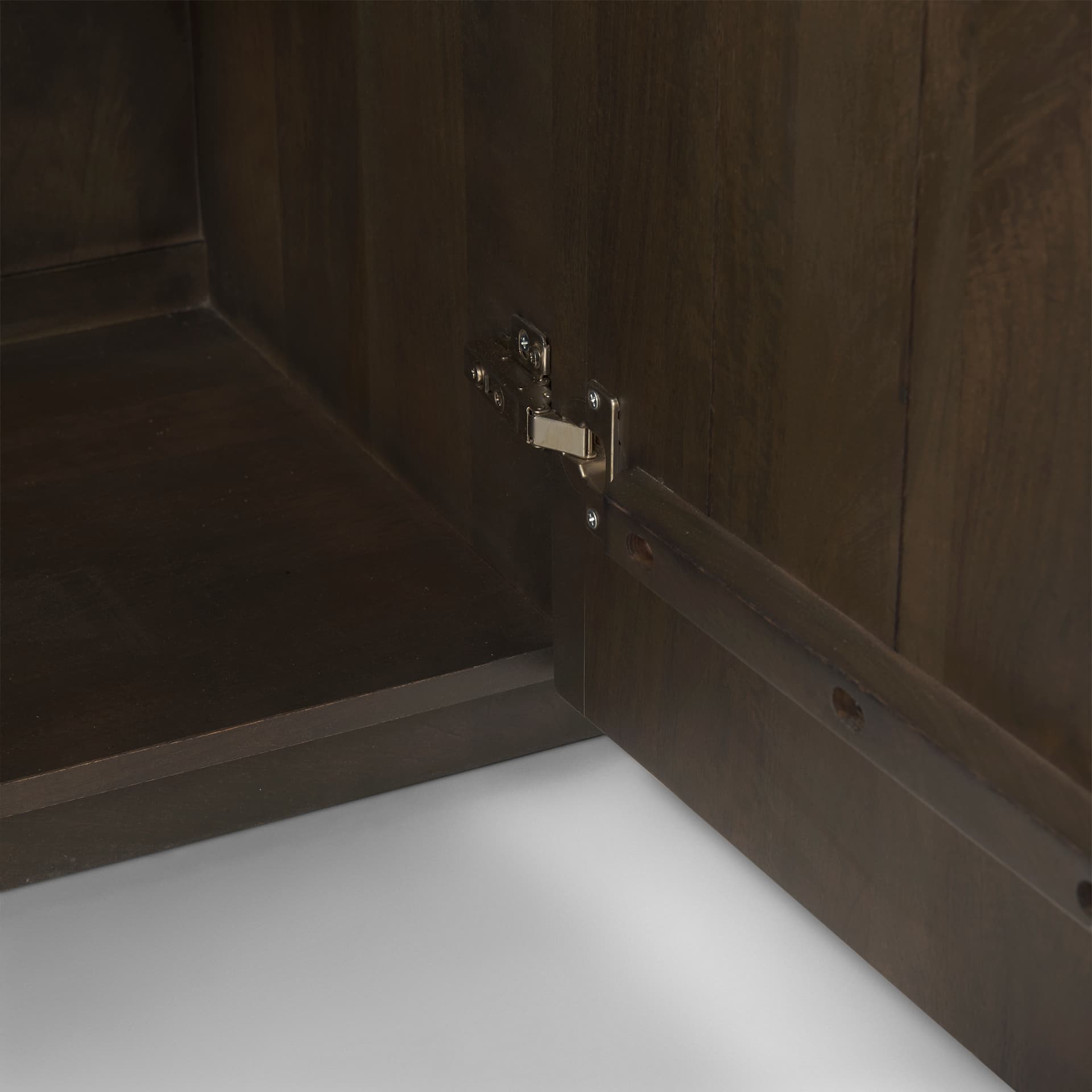 Terra 72L x 18W x 32H Dark Brown Wood Fluted Sideboard — product photograph