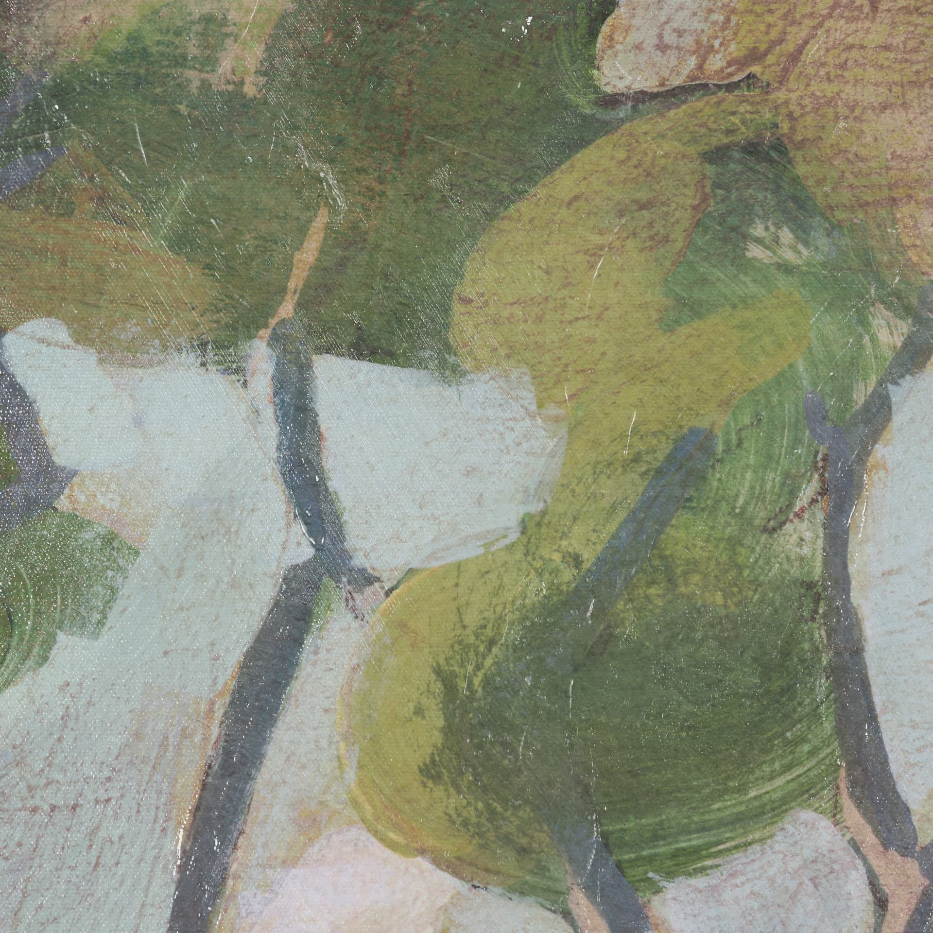 Landscape Tapestry I by Mercana Studio Hand-Embellished Textured Framed Canvas Artwork — product photograph