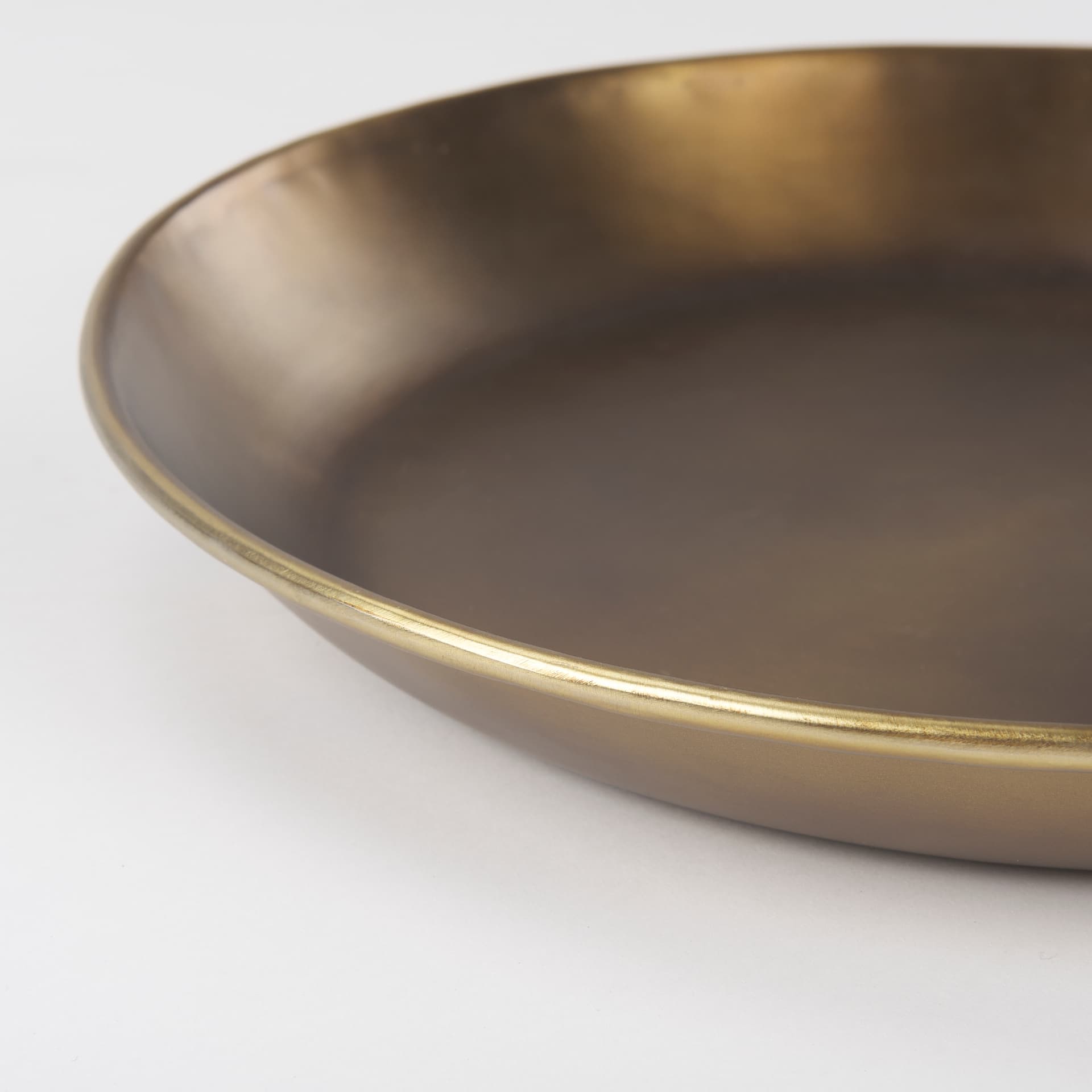 Eagan 16.0L x 16.0W x 1.5H Brass Aluminium Tray Small — product photograph
