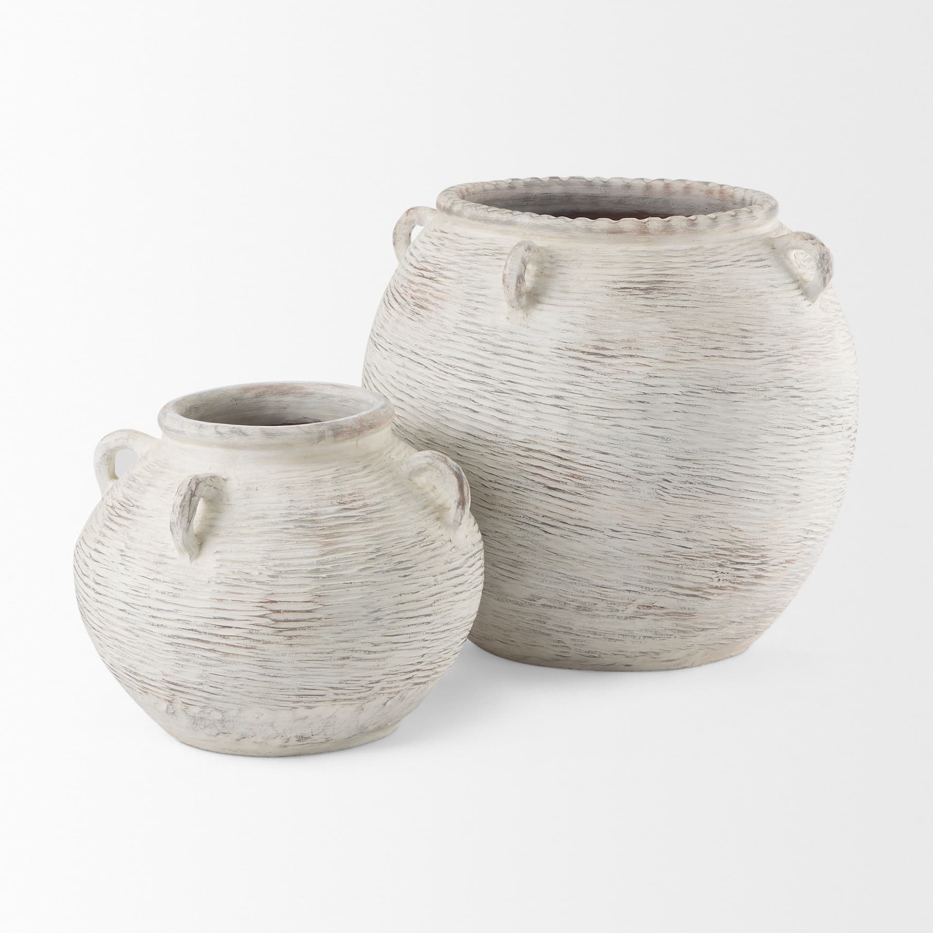 Misha 19.7L x 19.7W x 16.1H Ceramic Floor Vase — product photograph