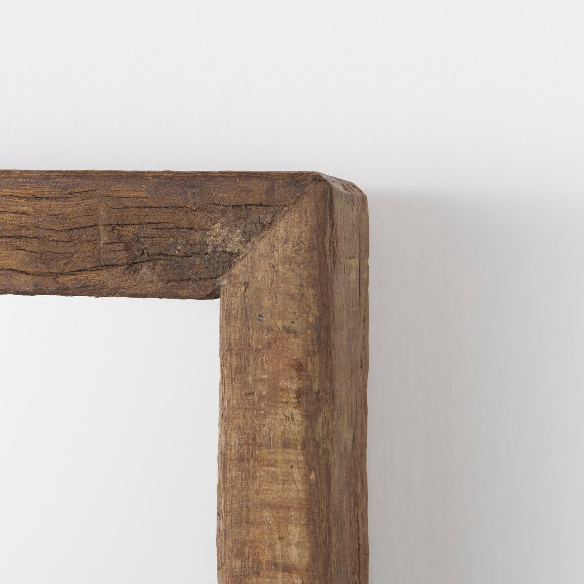 Gervaise 12L x 2W x7H Small Brown Wood Frame Rectangular Wall Mirror — product photograph