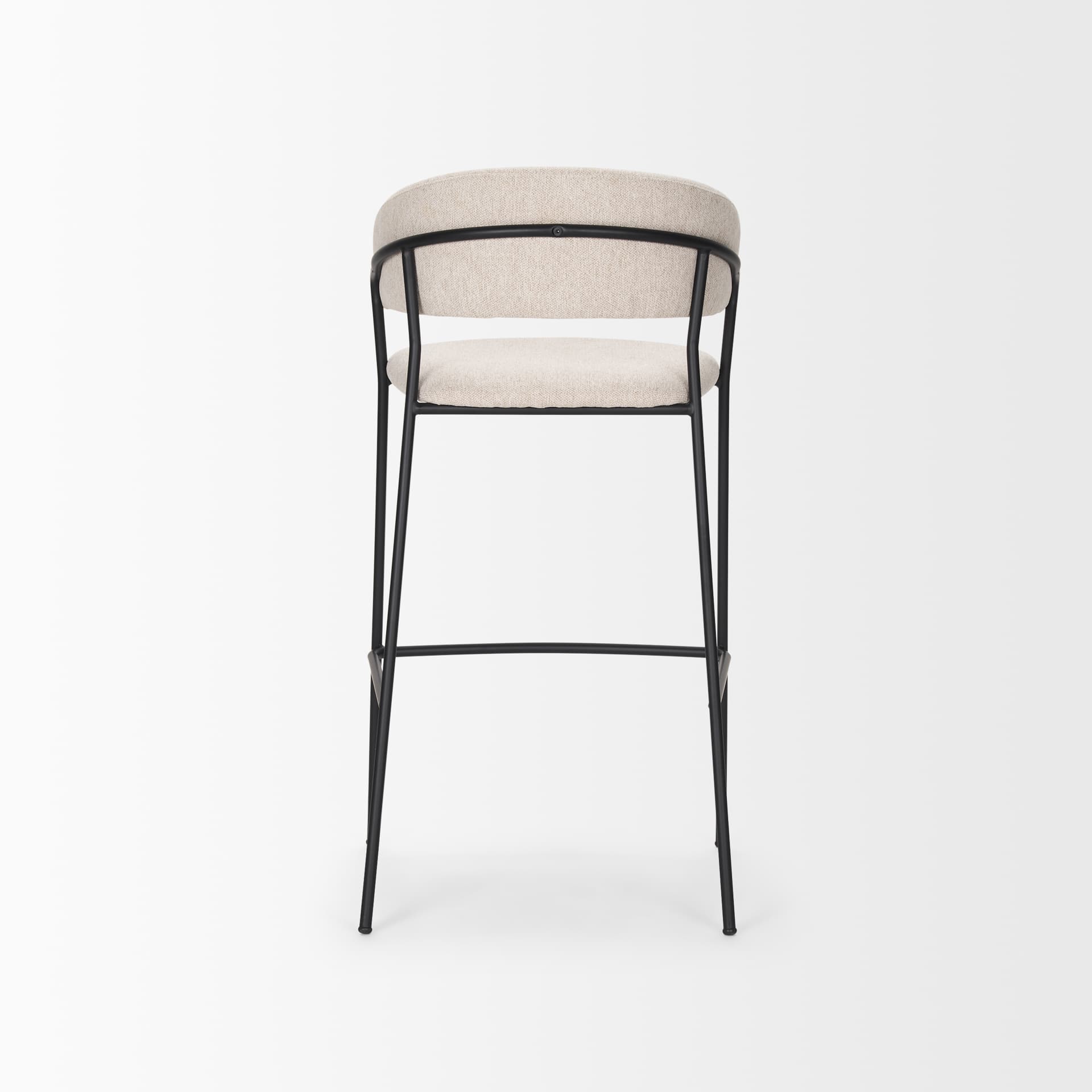 Carolyn Open Back 39.8in Seat Bar Stool | Oatmeal — product photograph
