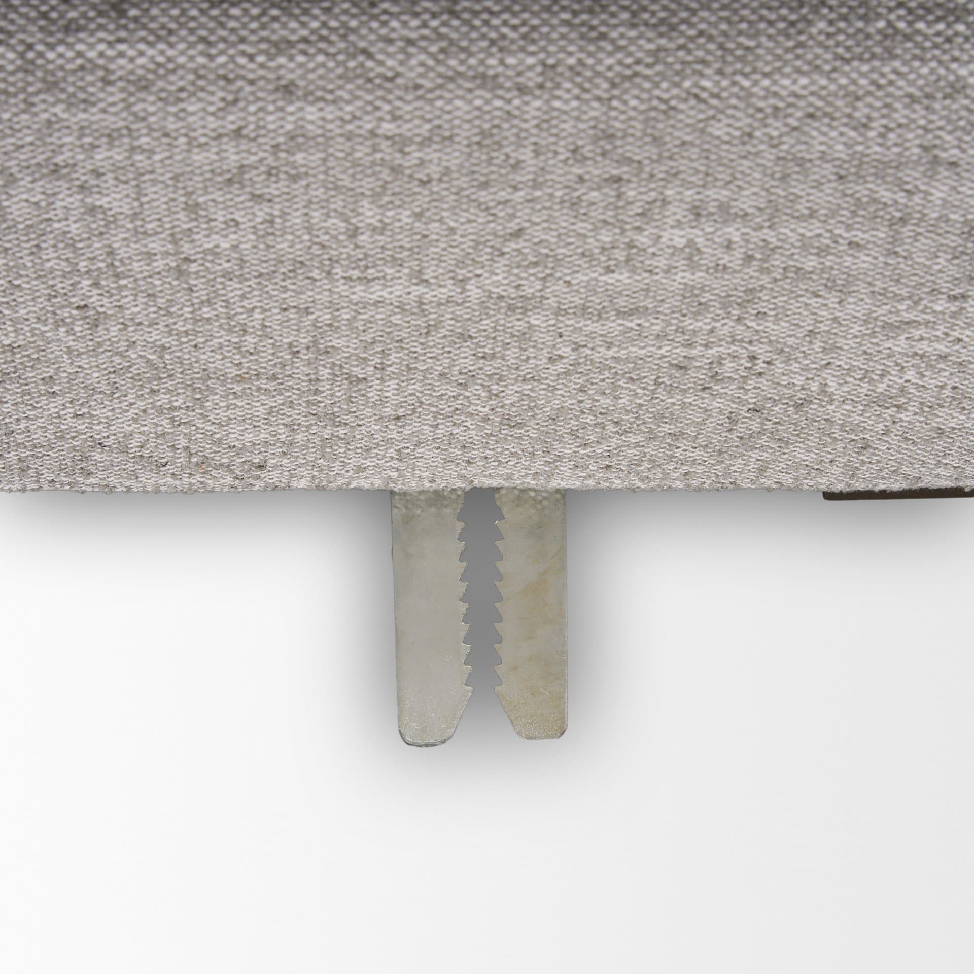 Halston Large Ottoman Light Gray Performance Fabric — product photograph