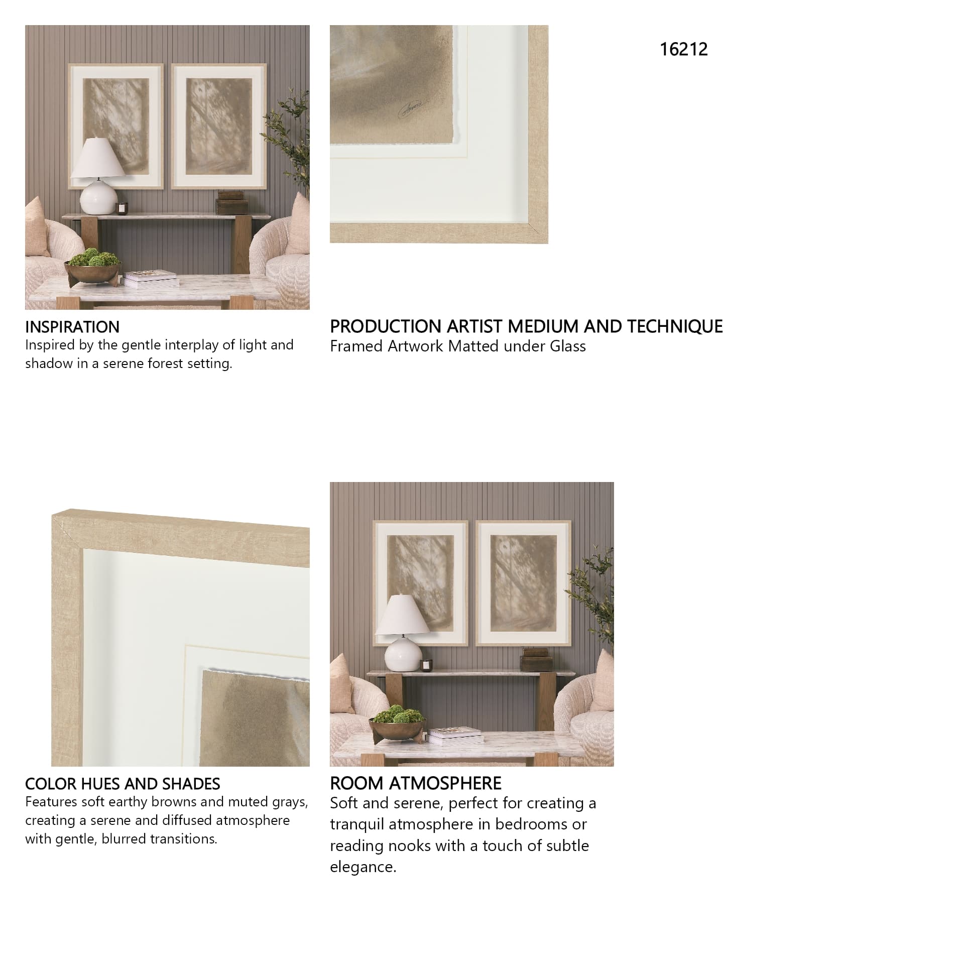 Passing Shadows I by Mercana Studio Framed Artwork Matted under Glass — in a styled room