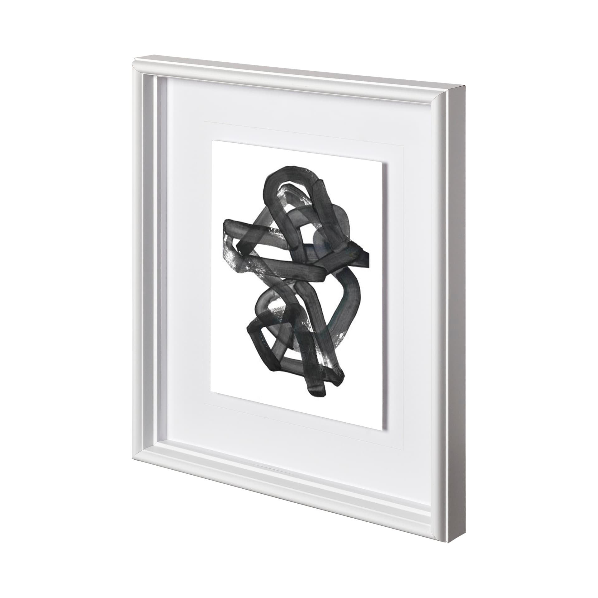 Expression 3 by Lora Gold a Hand Embellished Textured Framed Art Print Matted under Glass — product photograph